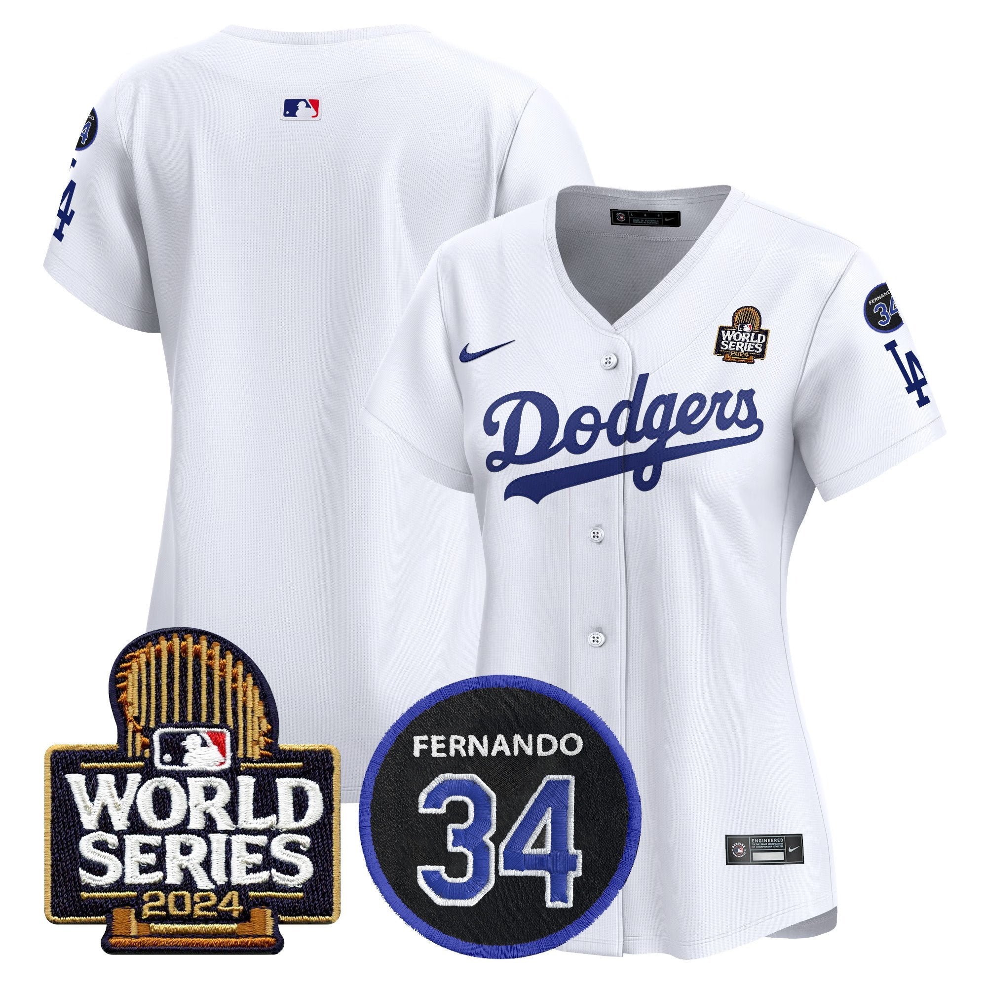 Women’s Fernando Memorial & 2024 World Series Patch Vapor Premier Limited Jersey V2