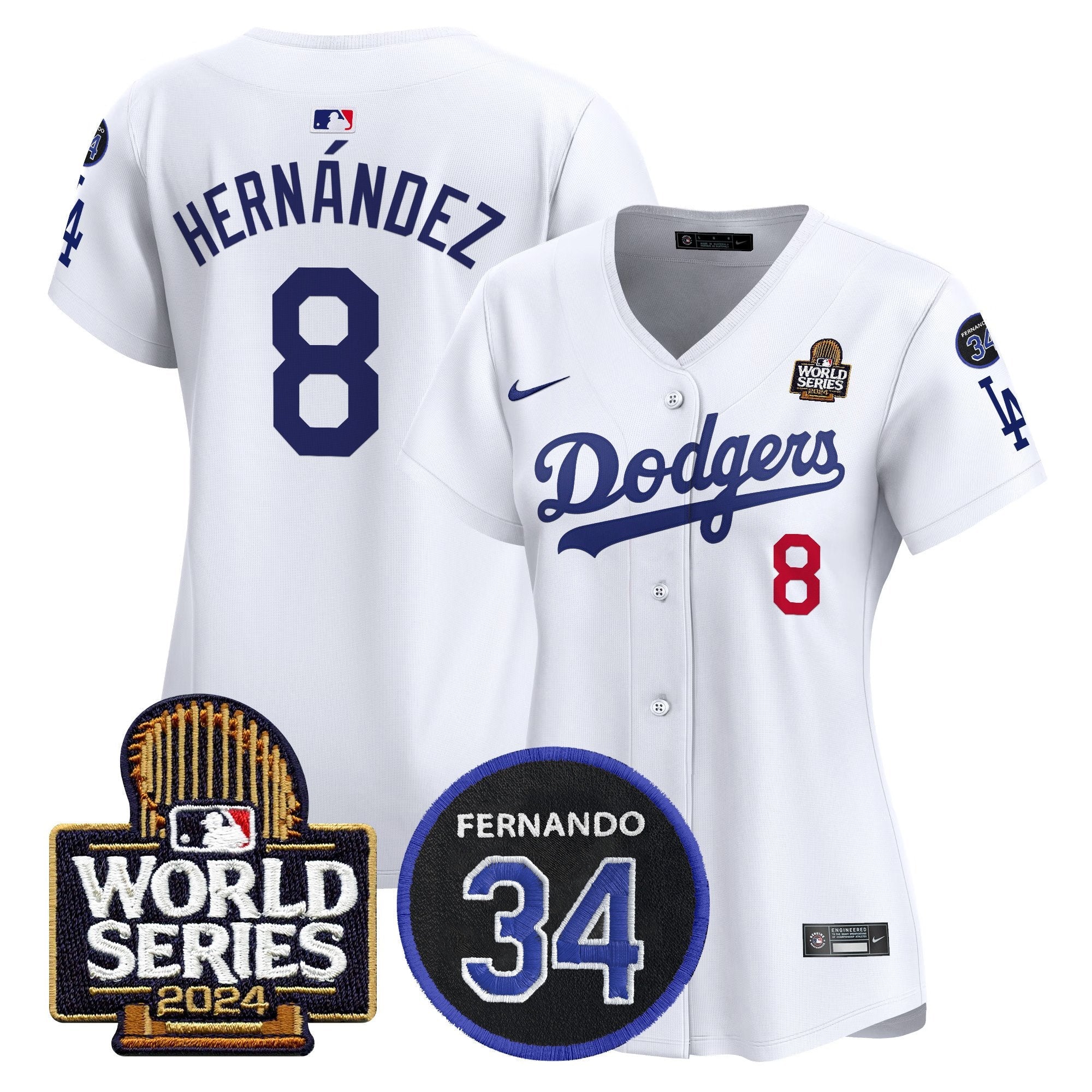 Women’s Fernando Memorial & 2024 World Series Patch Vapor Premier Limited Jersey V2