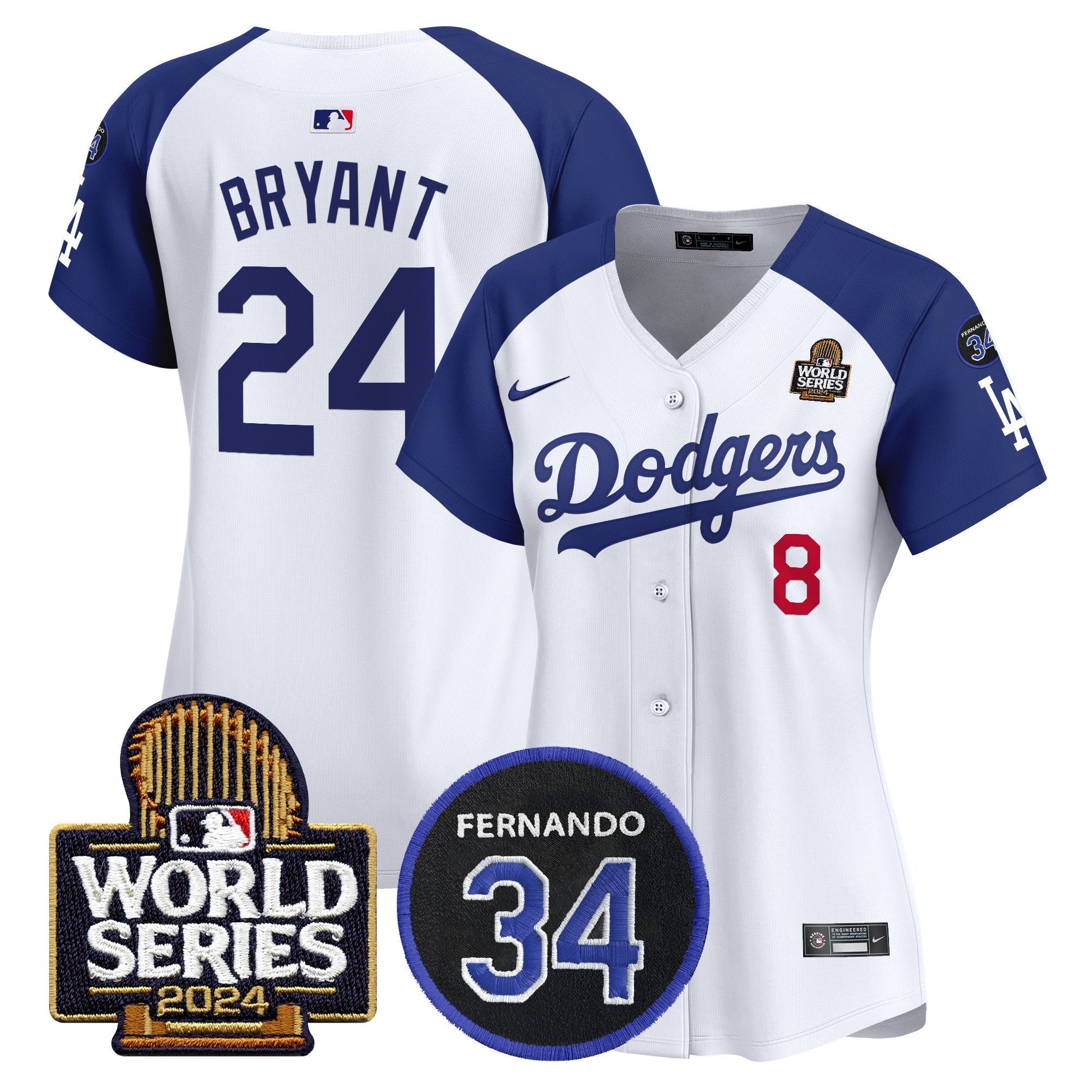 Women’s Fernando Memorial & 2024 World Series Patch Vapor Premier Limited Jersey V2