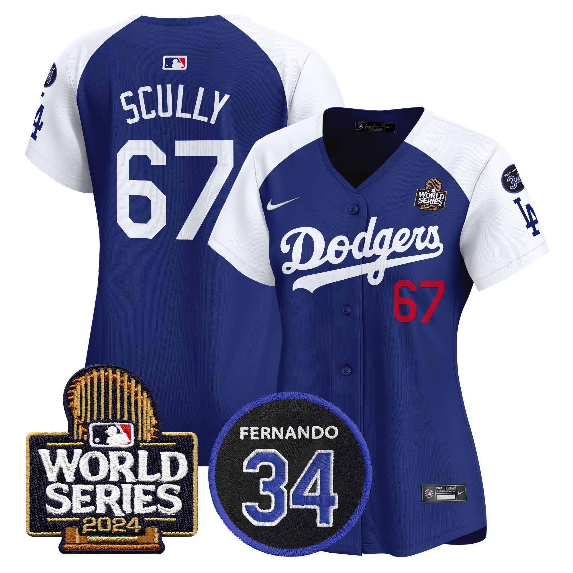 Women’s Fernando Memorial & 2024 World Series Patch Vapor Premier Limited Jersey V2