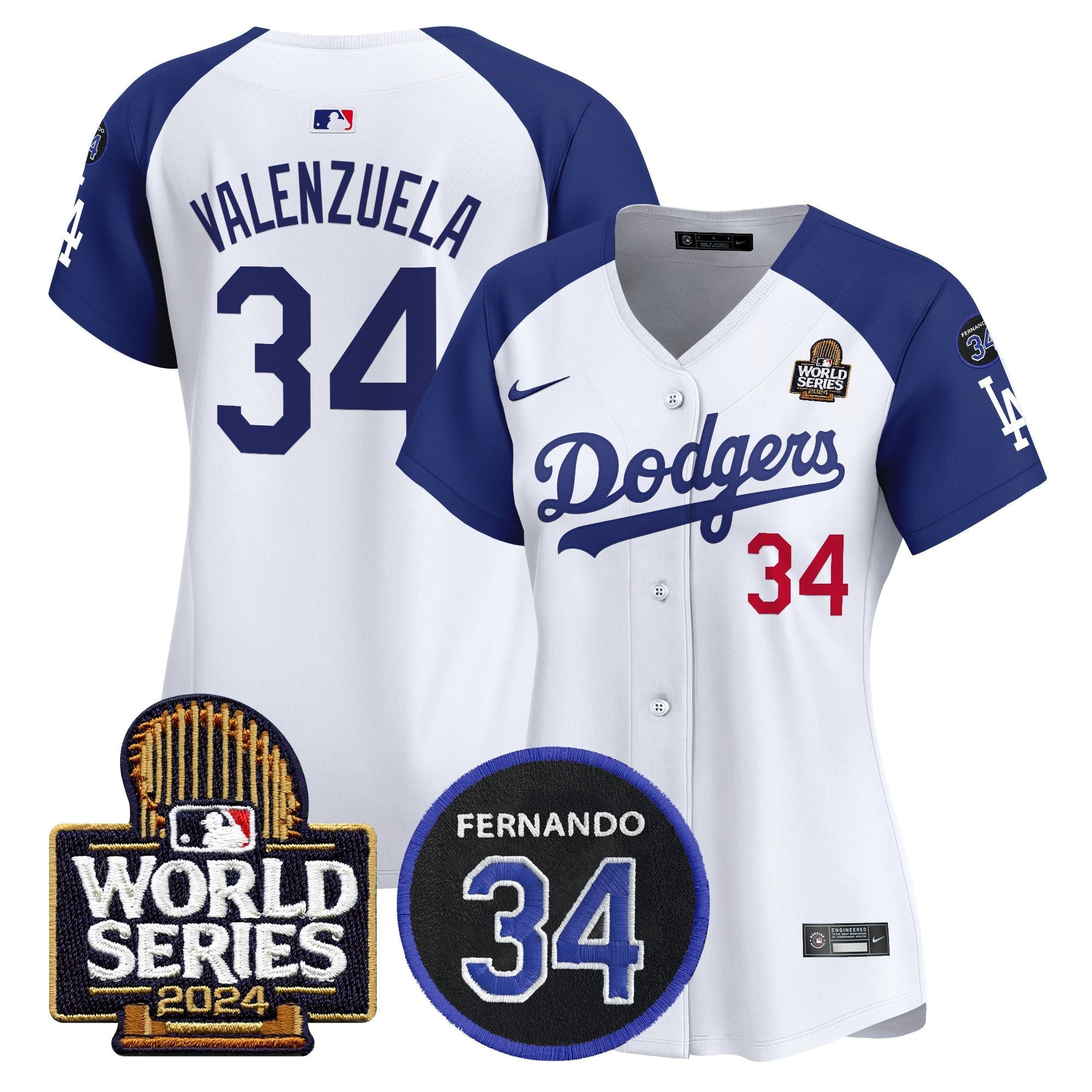 Women’s Fernando Memorial & 2024 World Series Patch Vapor Premier Limited Jersey V2