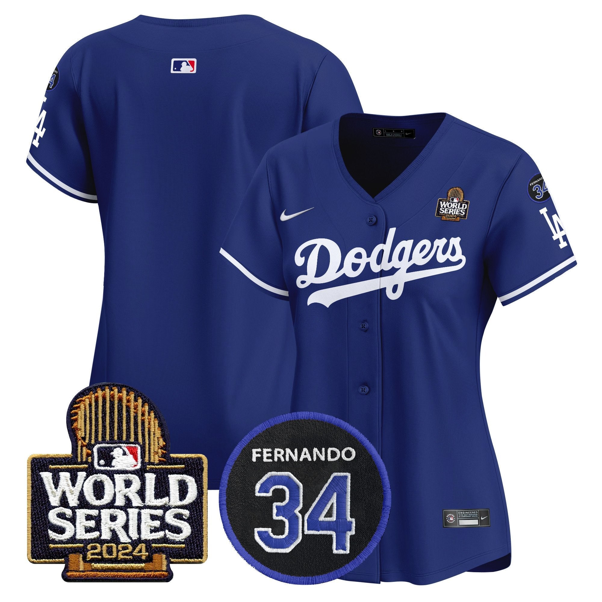 Women’s Fernando Memorial & 2024 World Series Patch Vapor Premier Limited Jersey V2
