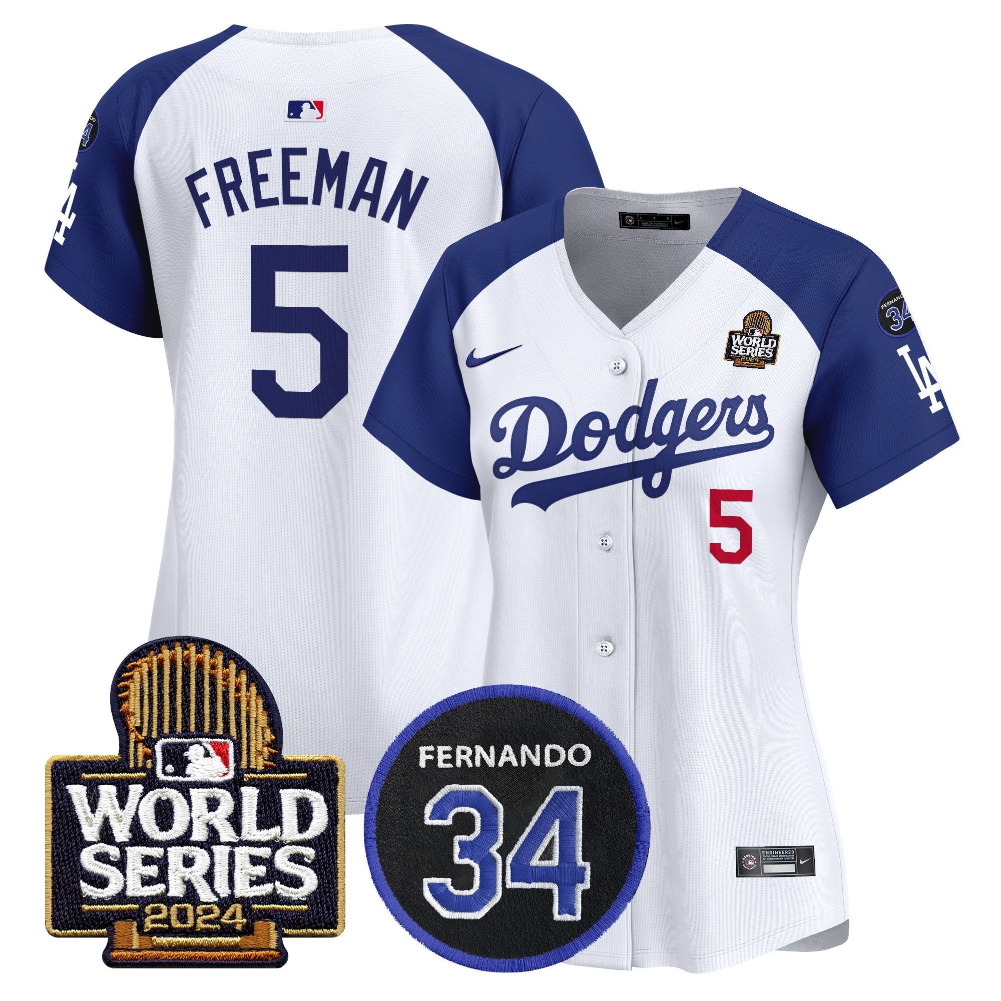 Women’s Fernando Memorial & 2024 World Series Patch Vapor Premier Limited Jersey V2