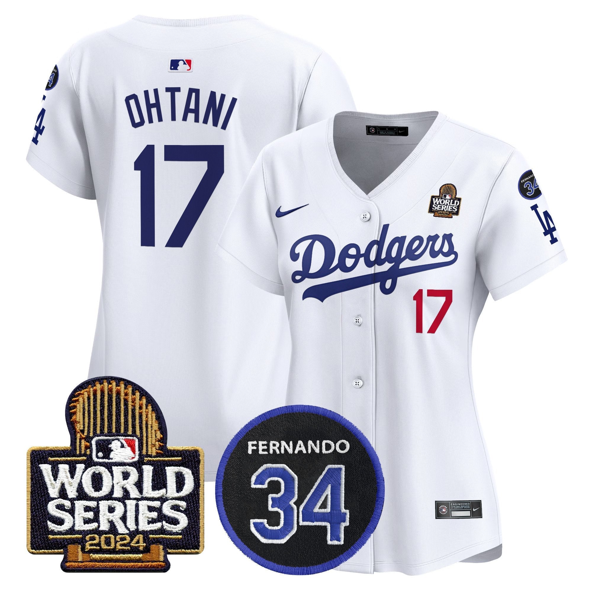 Women’s Fernando Memorial & 2024 World Series Patch Vapor Premier Limited Jersey V2