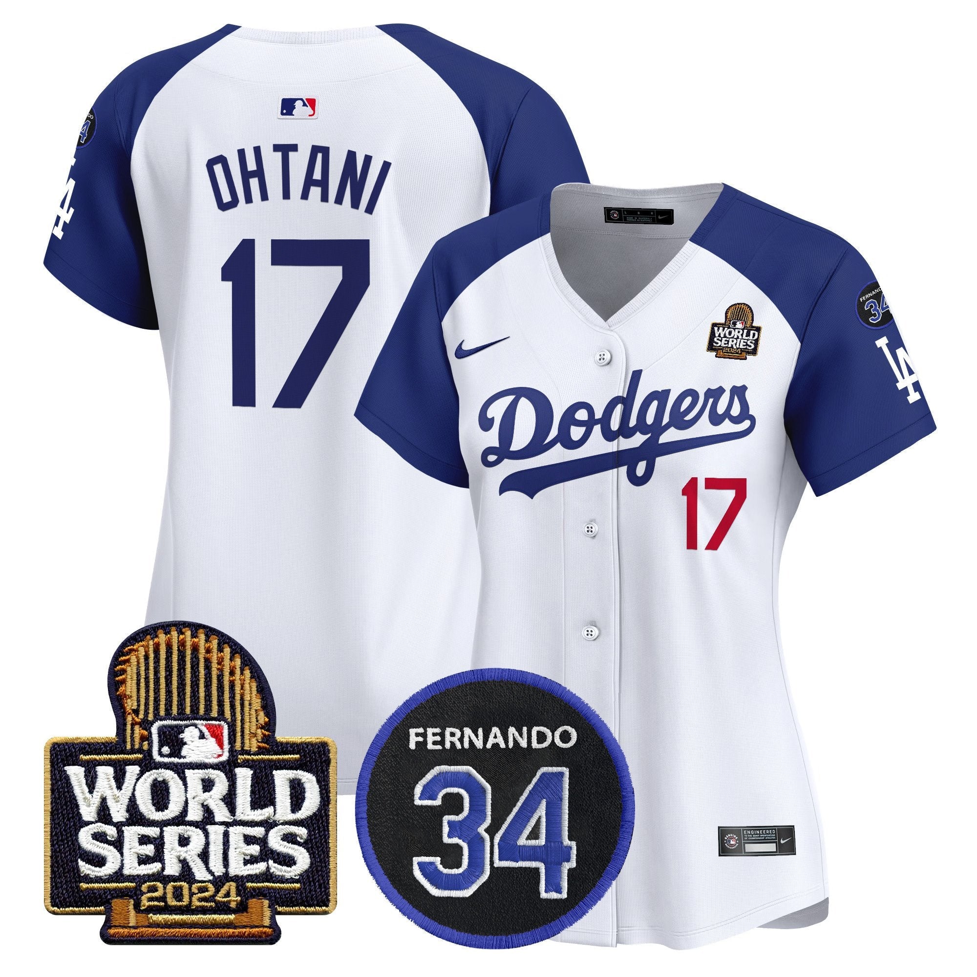 Women’s Fernando Memorial & 2024 World Series Patch Vapor Premier Limited Jersey V2