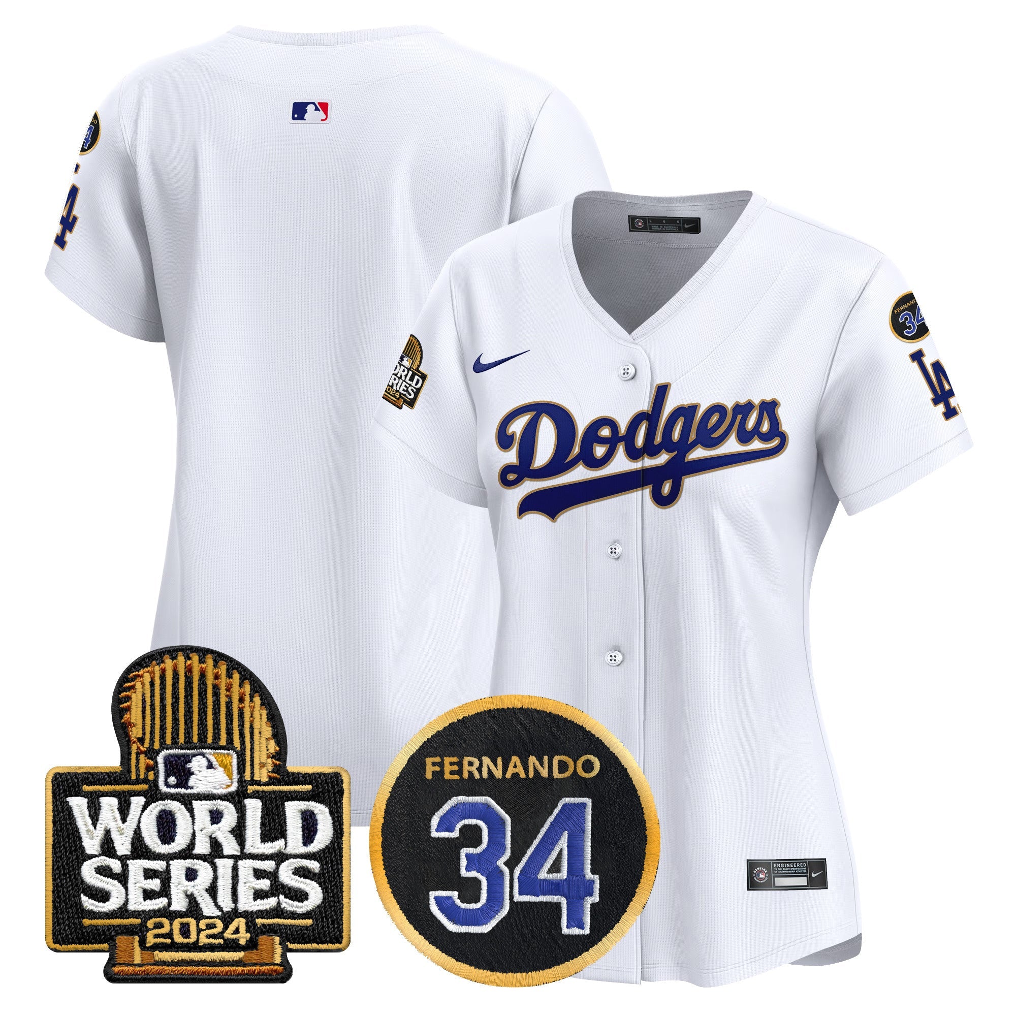 Women’s Fernando Memorial & 2024 World Series Patch Vapor Premier Limited Jersey