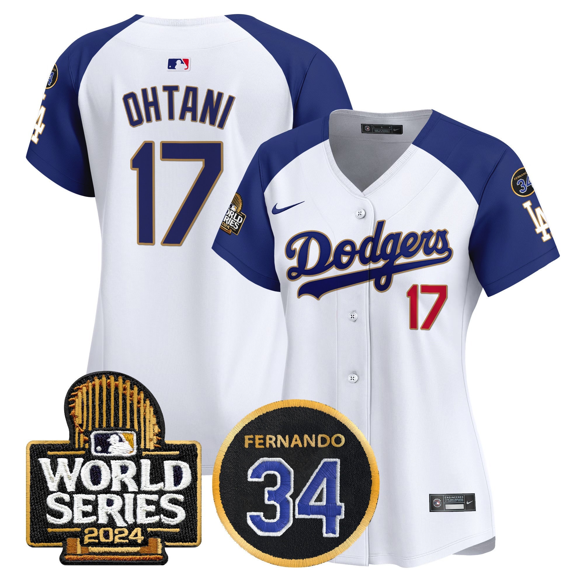Women’s Fernando Memorial & 2024 World Series Patch Vapor Premier Limited Jersey