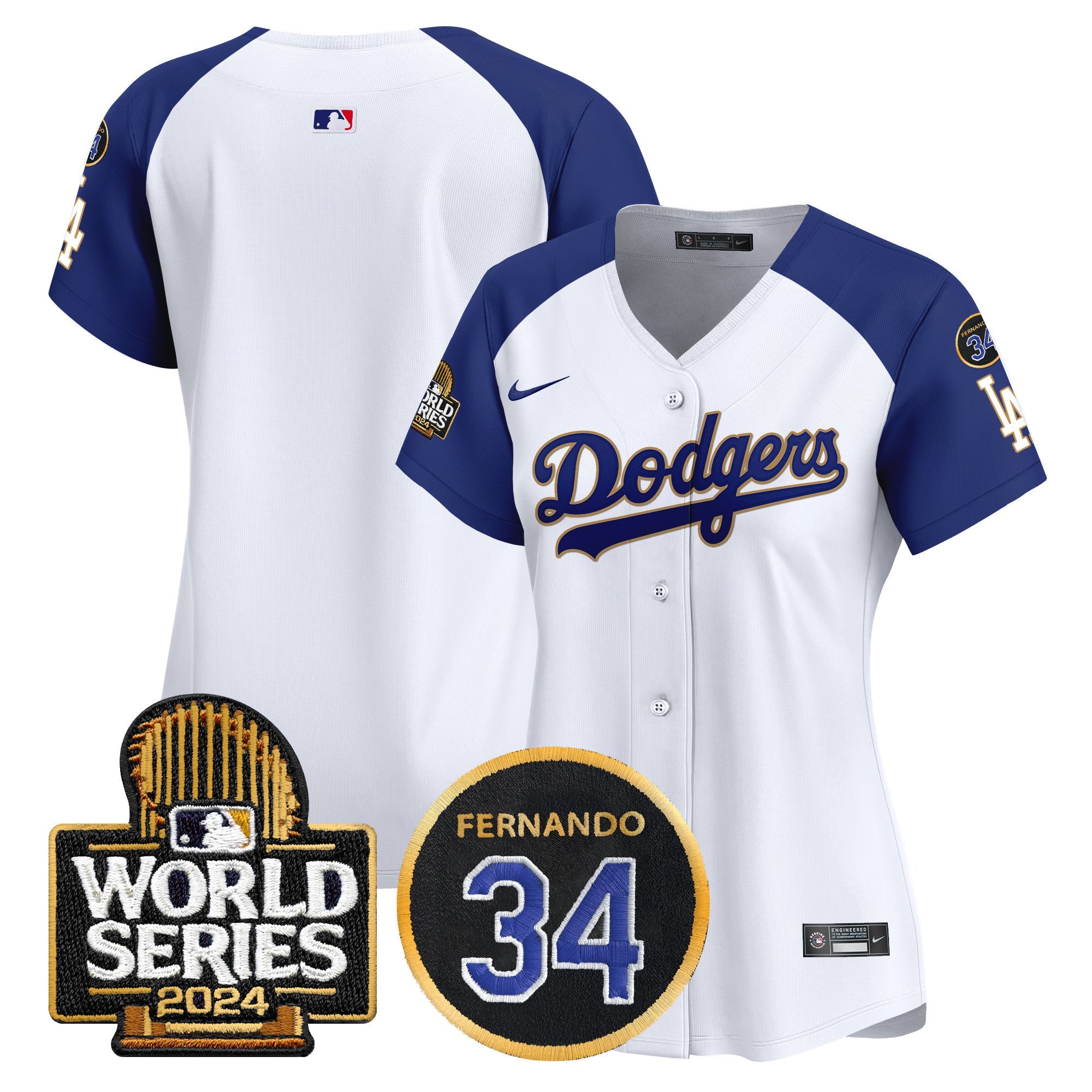 Women’s Fernando Memorial & 2024 World Series Patch Vapor Premier Limited Jersey