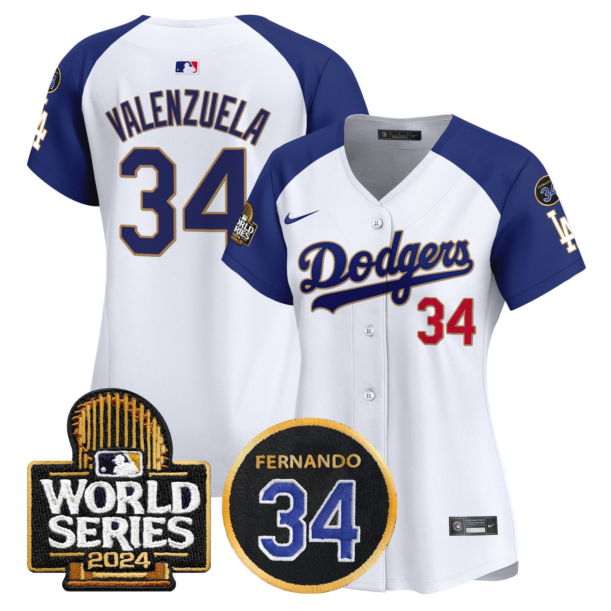 Women’s Fernando Memorial & 2024 World Series Patch Vapor Premier Limited Jersey