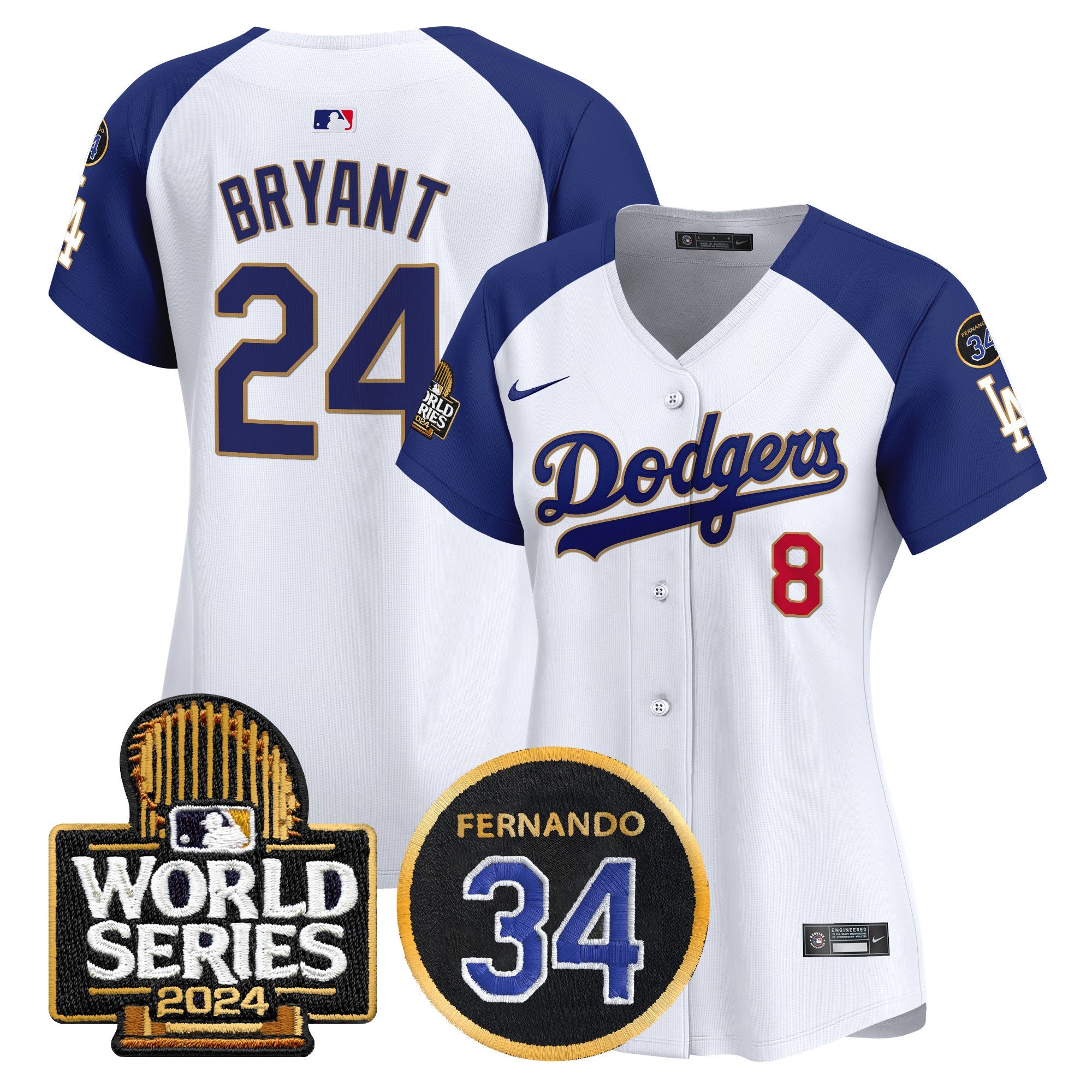 Women’s Fernando Memorial & 2024 World Series Patch Vapor Premier Limited Jersey