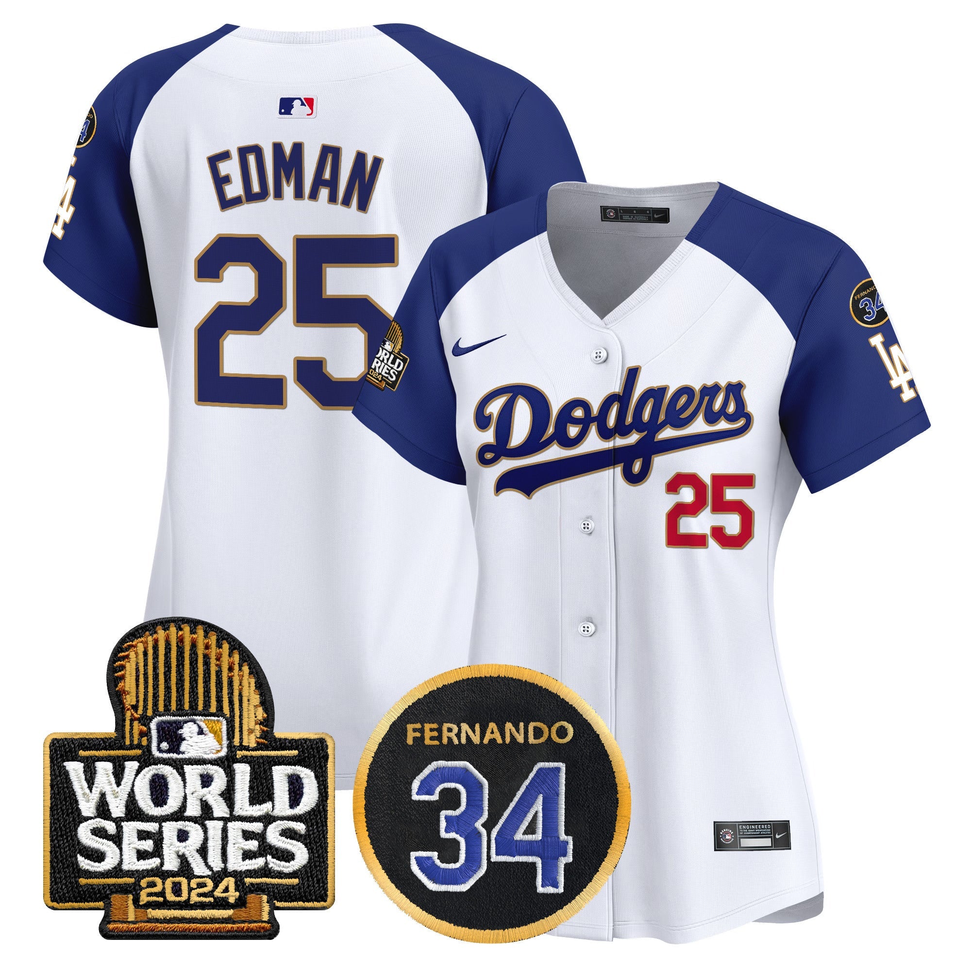 Women’s Fernando Memorial & 2024 World Series Patch Vapor Premier Limited Jersey
