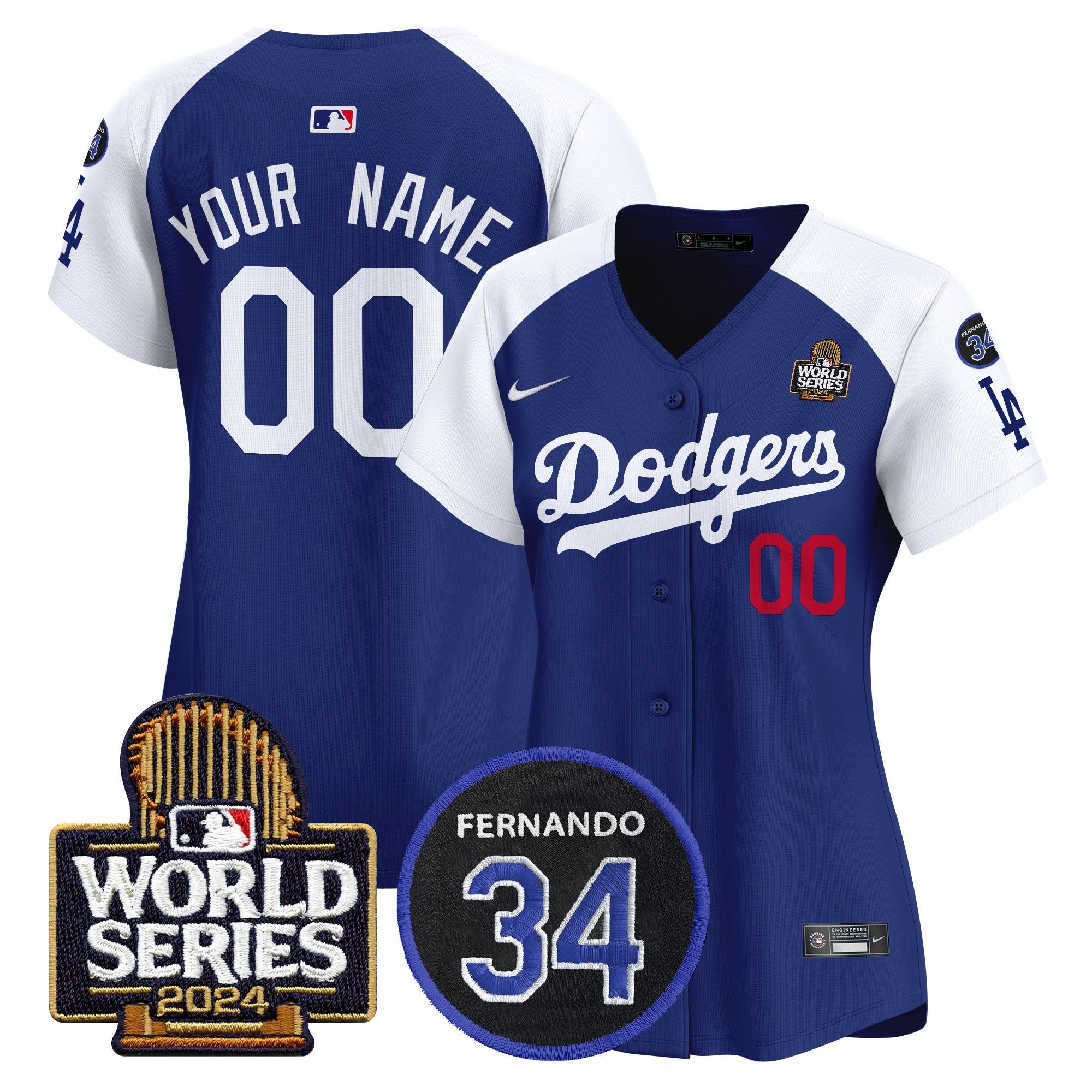 Fernando Memorial & 2024 World Series Patch Vapor Premier Limited Custom Jersey V2
