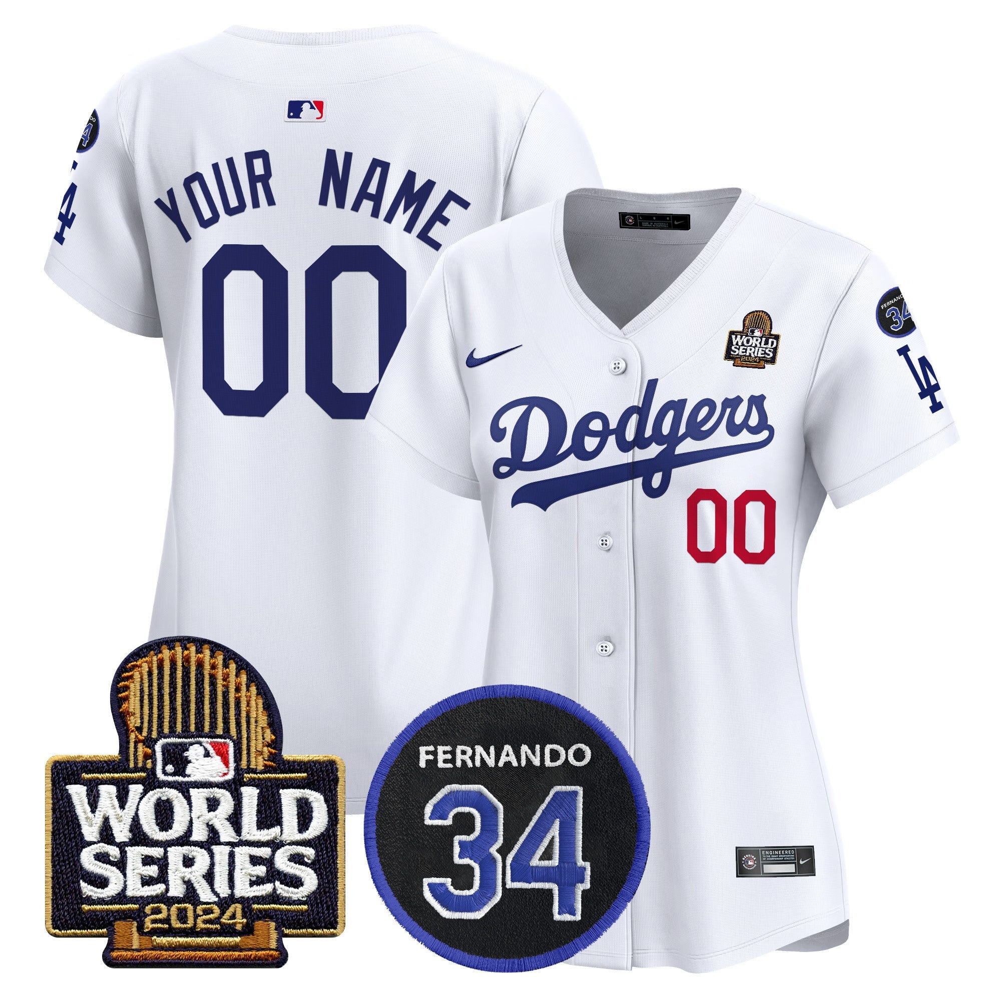 Fernando Memorial & 2024 World Series Patch Vapor Premier Limited Custom Jersey V2