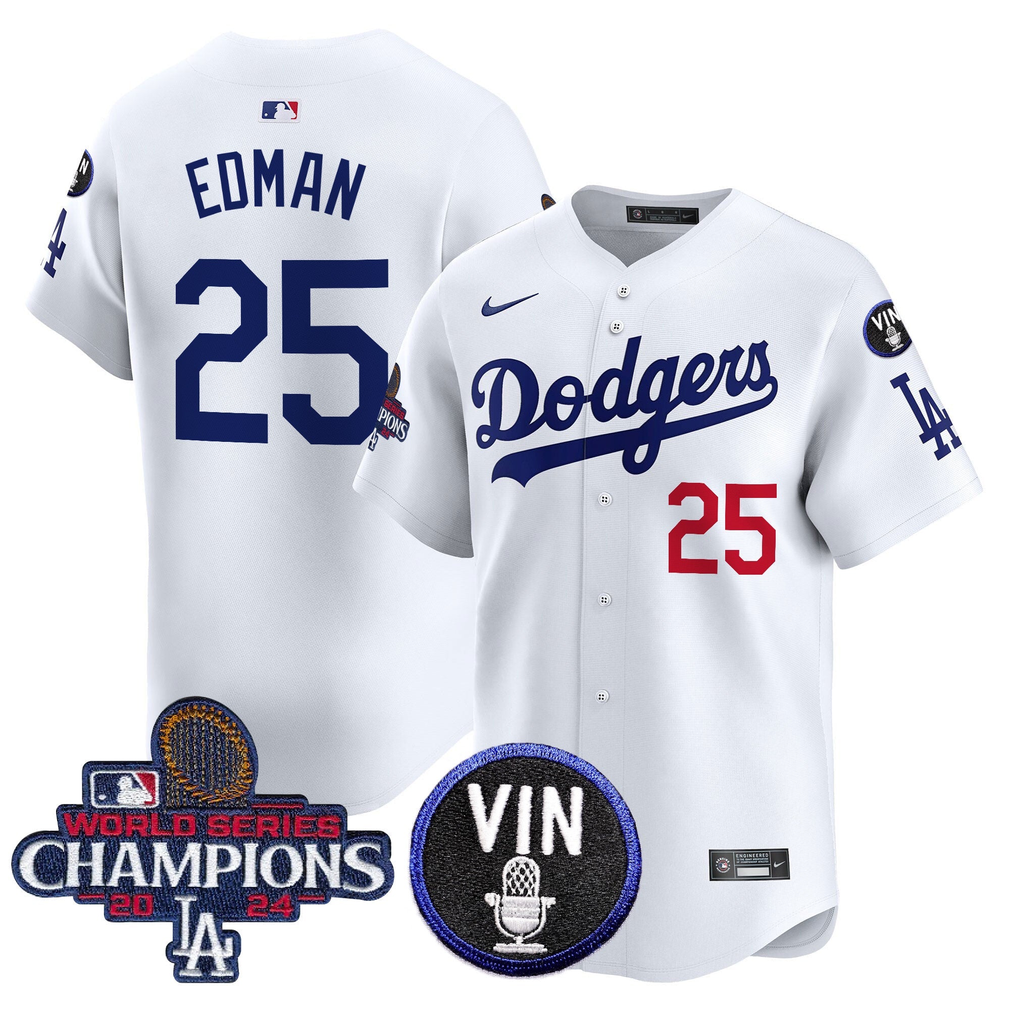 Men’s 2024 World Series Champions Patch Vapor Premier Limited Jersey V3