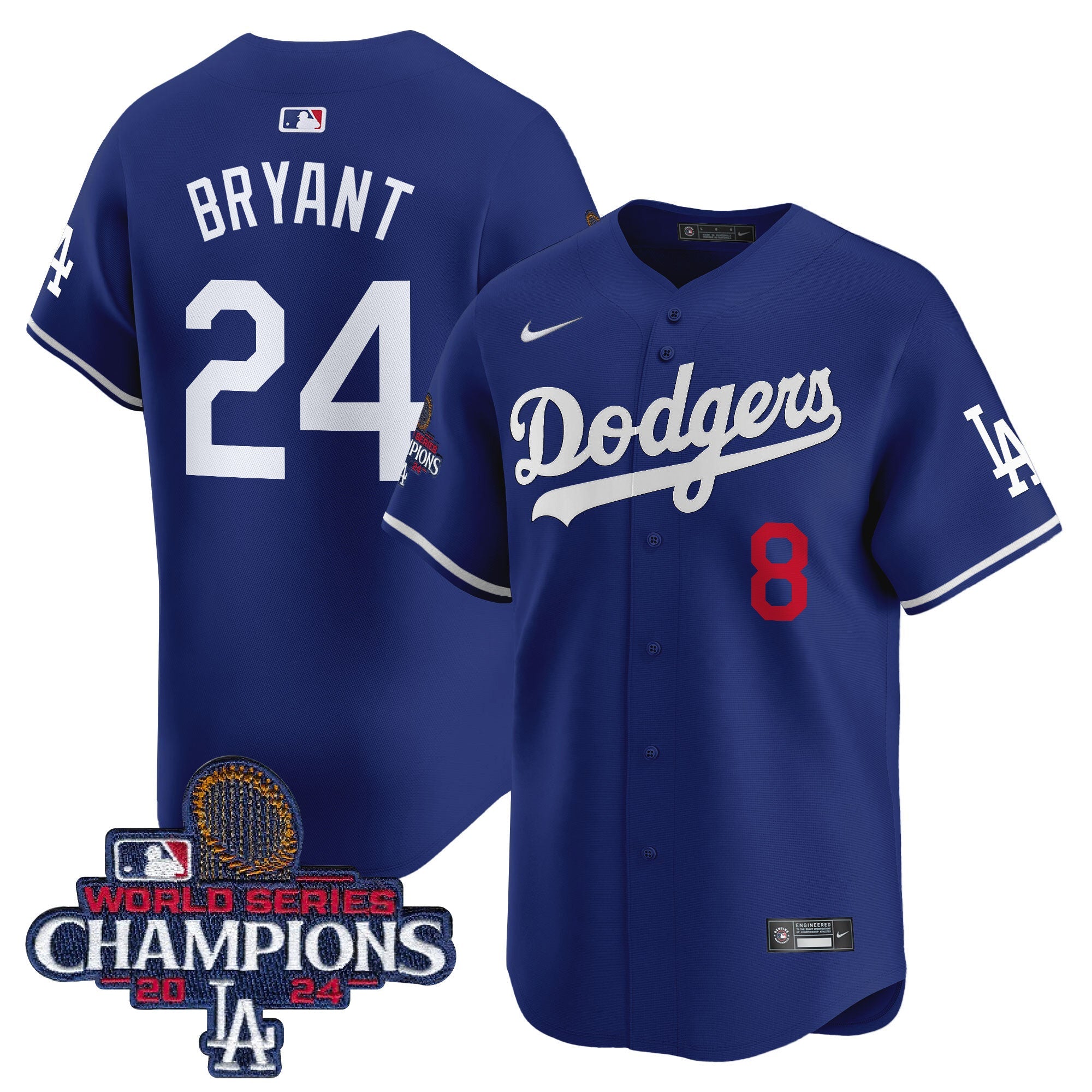 Men’s 2024 World Series Champions Patch Vapor Premier Limited Jersey