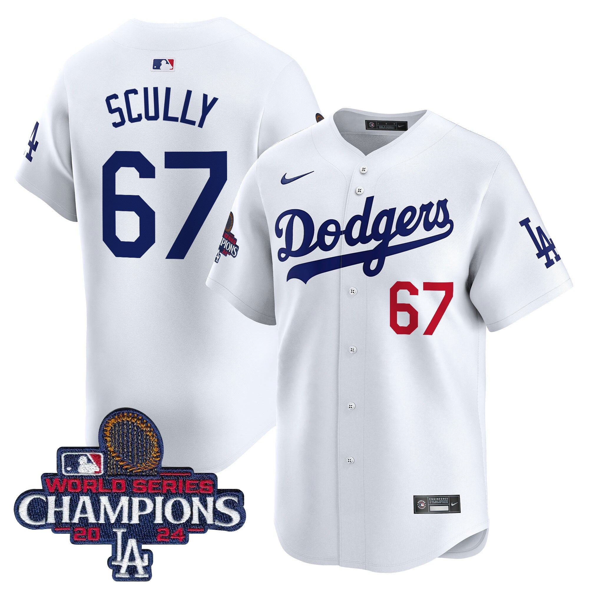 Men’s 2024 World Series Champions Patch Vapor Premier Limited Jersey
