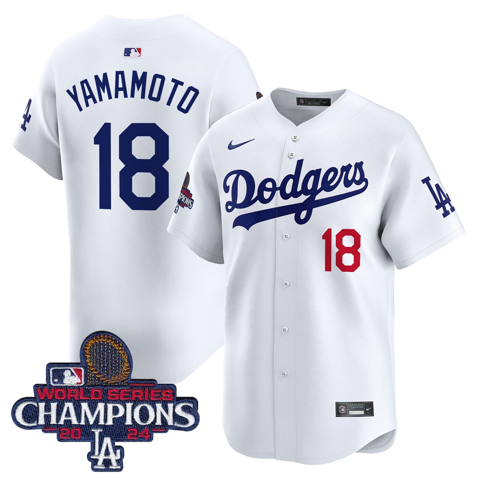 Men’s 2024 World Series Champions Patch Vapor Premier Limited Jersey