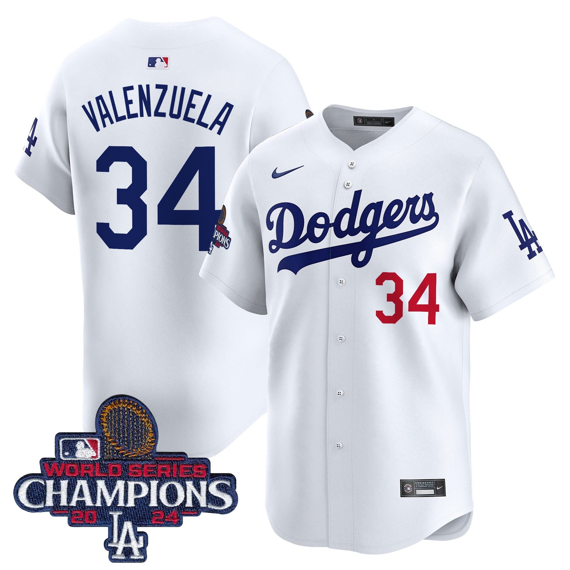 Men’s 2024 World Series Champions Patch Vapor Premier Limited Jersey