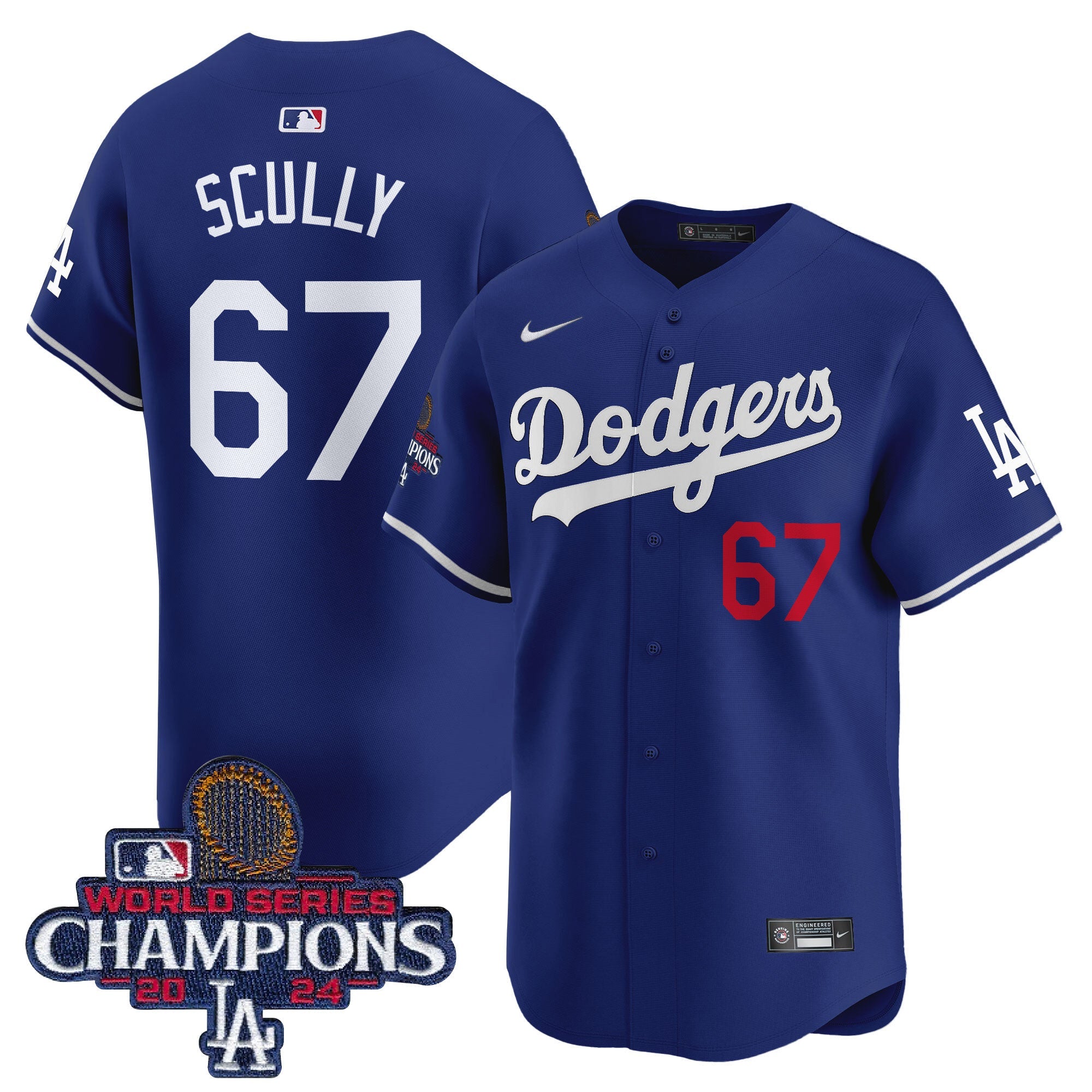 Men’s 2024 World Series Champions Patch Vapor Premier Limited Jersey