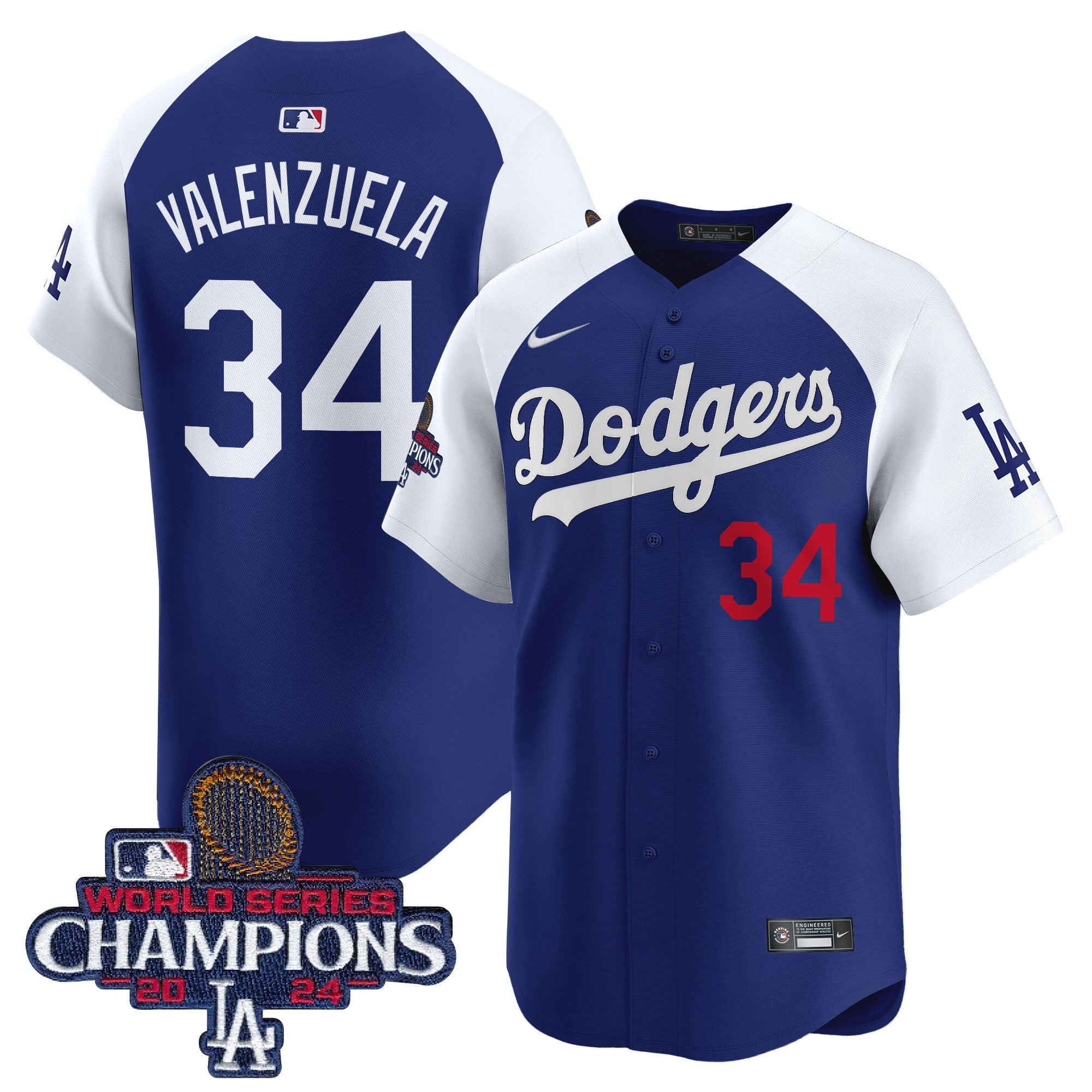 Men’s 2024 World Series Champions Patch Vapor Premier Limited Jersey