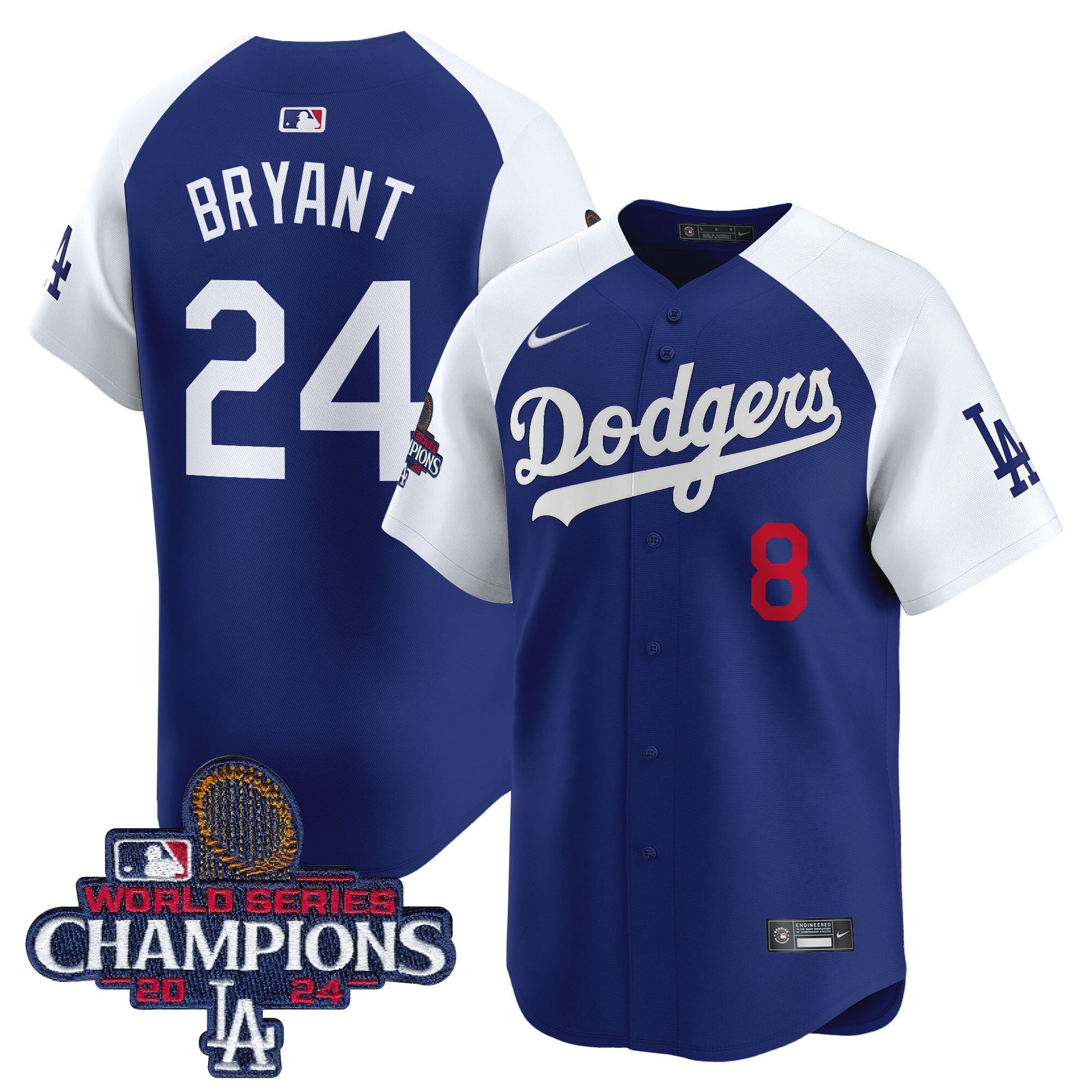 Men’s 2024 World Series Champions Patch Vapor Premier Limited Jersey