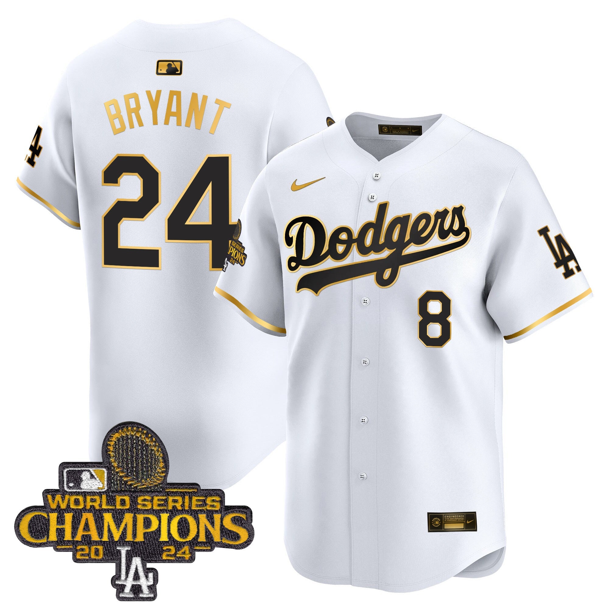 Men’s 2024 World Series Champions Patch Vapor Premier Limited Jersey