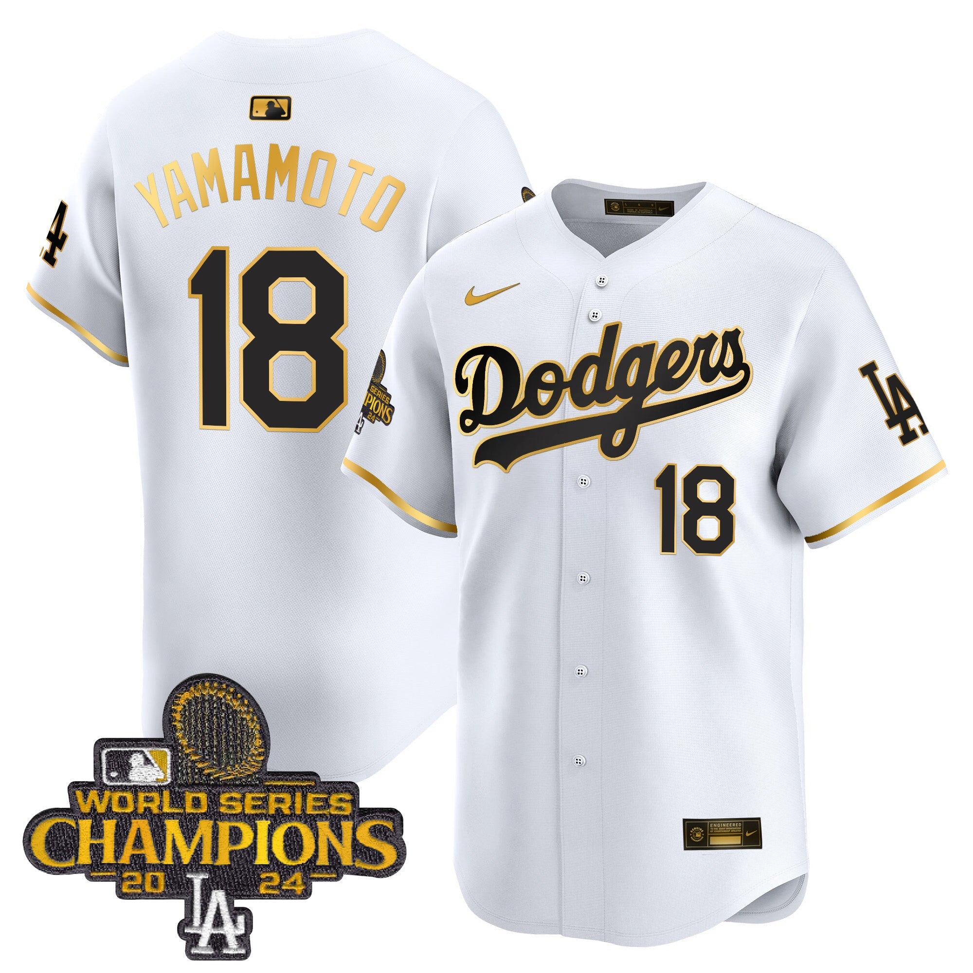 Men’s 2024 World Series Champions Patch Vapor Premier Limited Jersey