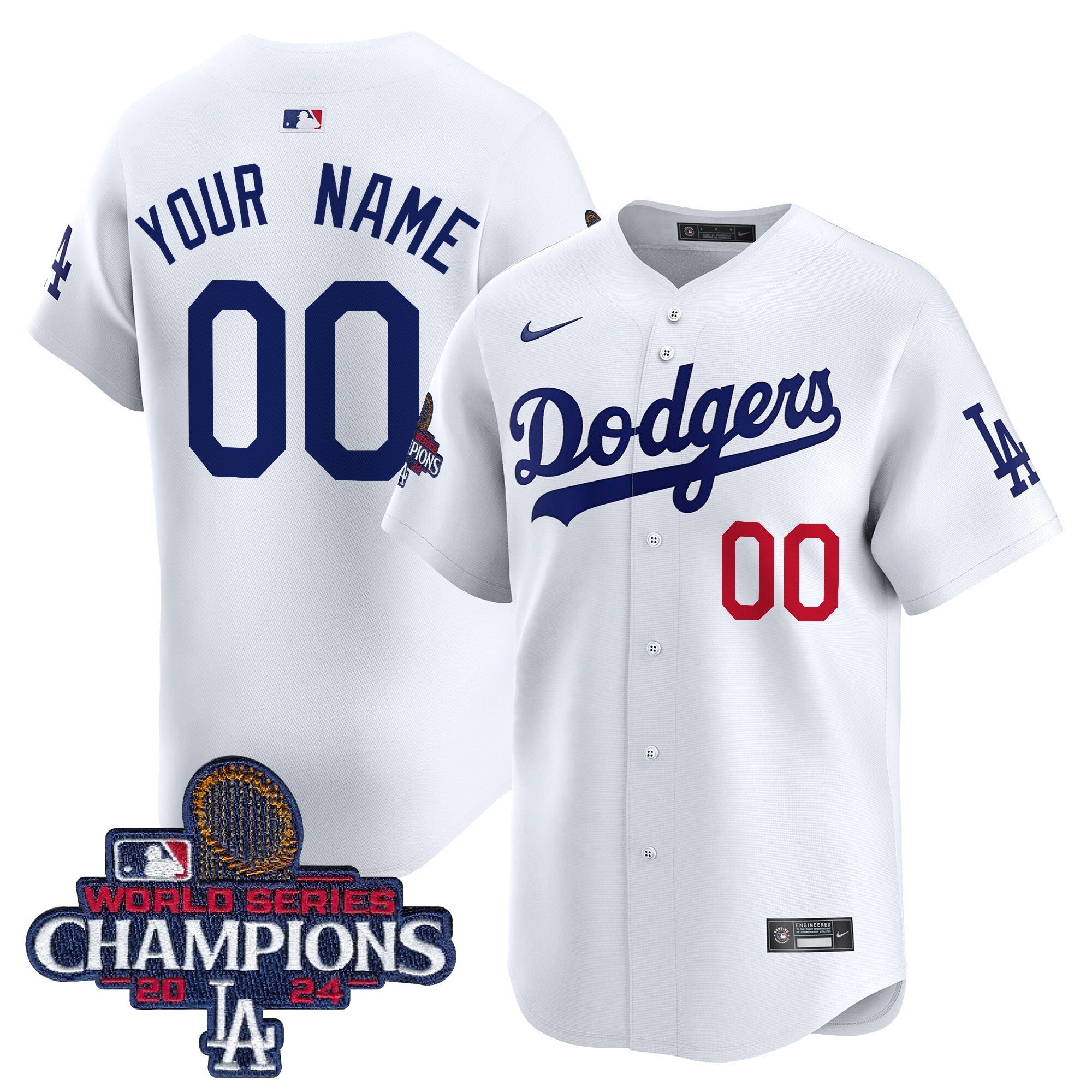 2024 World Series Champions Patch Vapor Premier Limited Custom Jersey