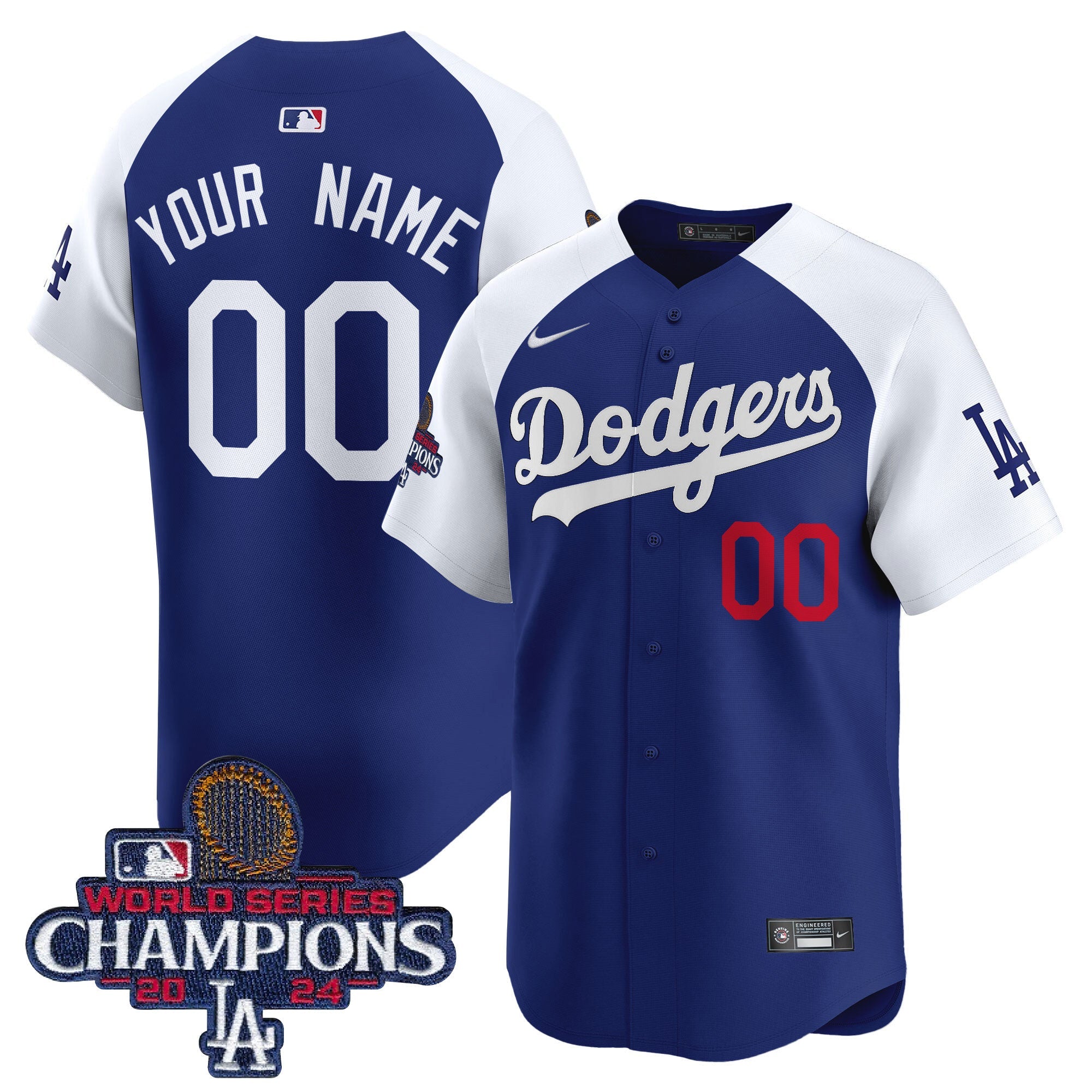2024 World Series Champions Patch Vapor Premier Limited Custom Jersey
