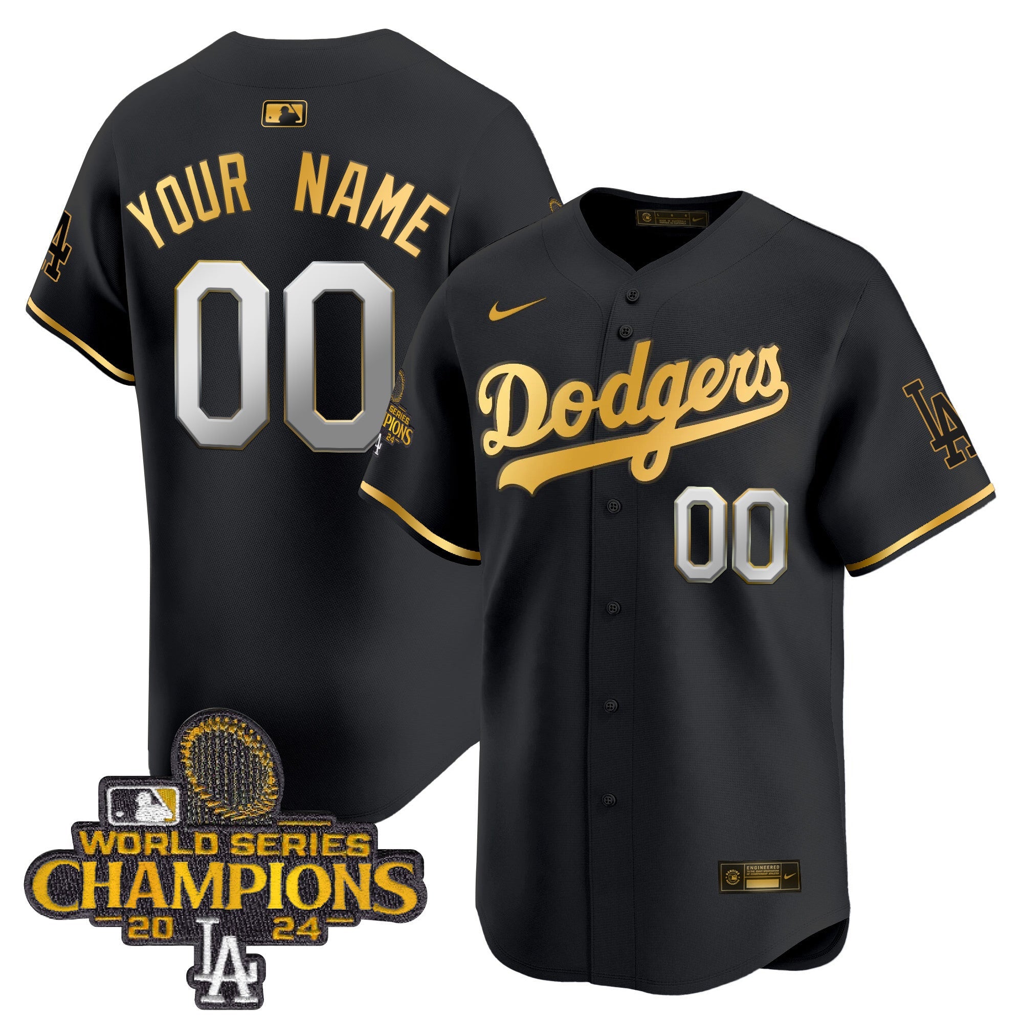 2024 World Series Champions Patch Vapor Premier Limited Custom Jersey