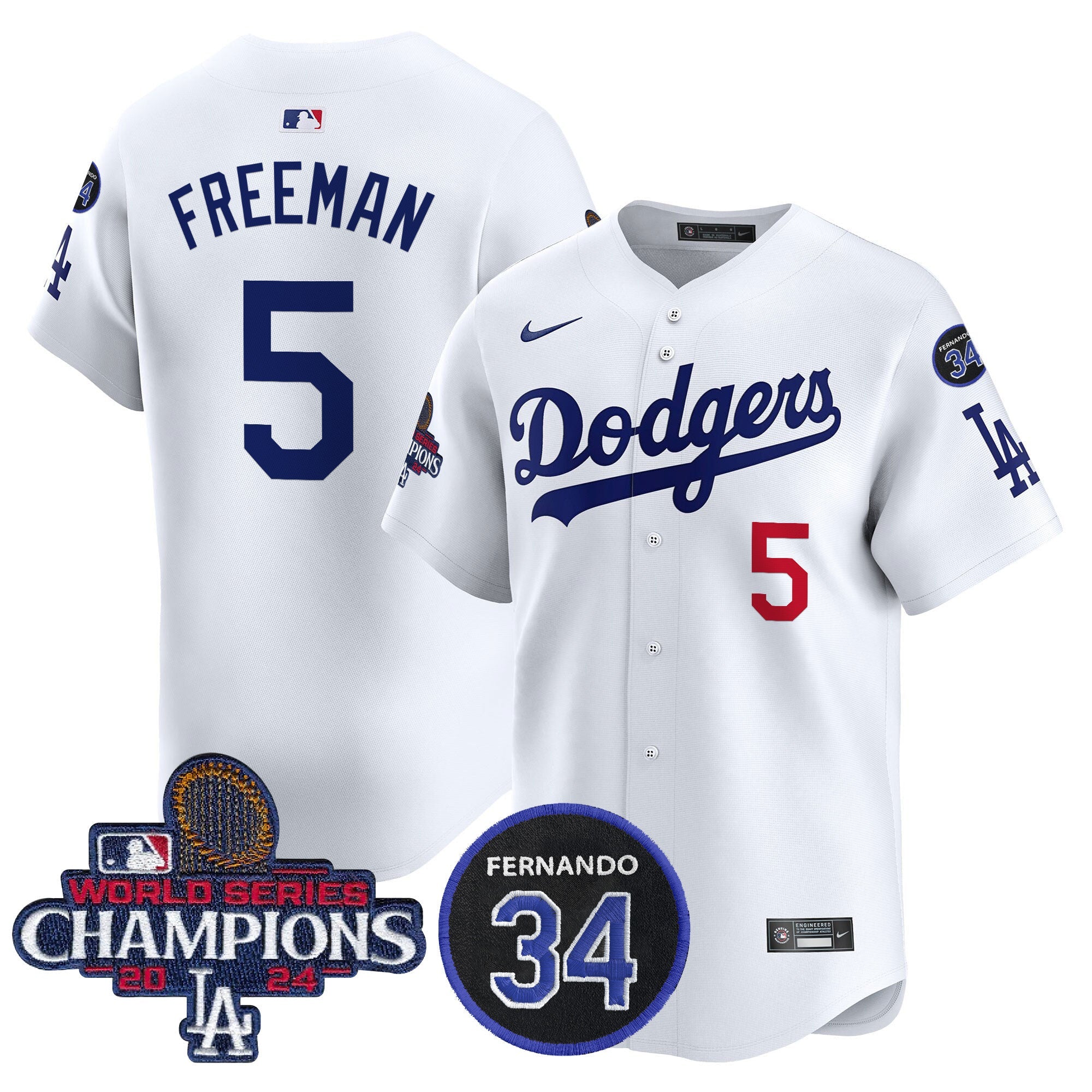 Men’s 2024 World Series Champions Patch Vapor Premier Limited Jersey V2