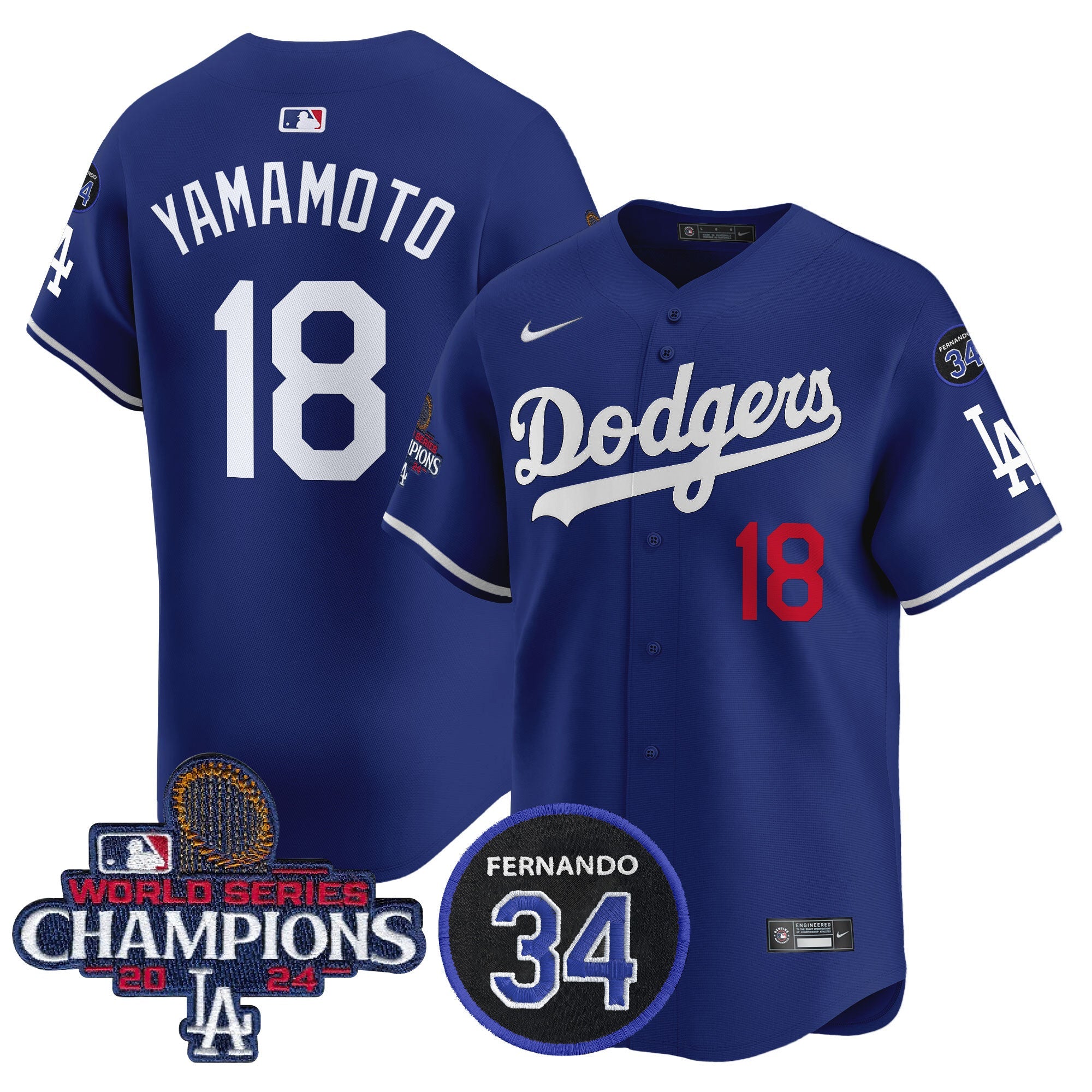 Men’s 2024 World Series Champions Patch Vapor Premier Limited Jersey V2
