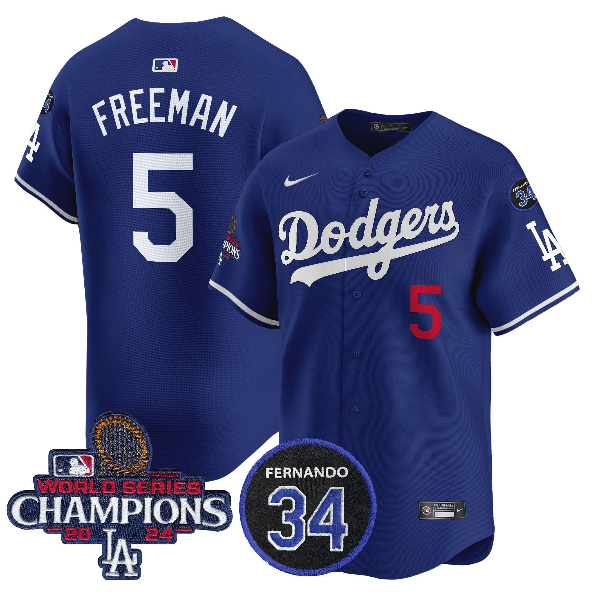 Men’s 2024 World Series Champions Patch Vapor Premier Limited Jersey V2