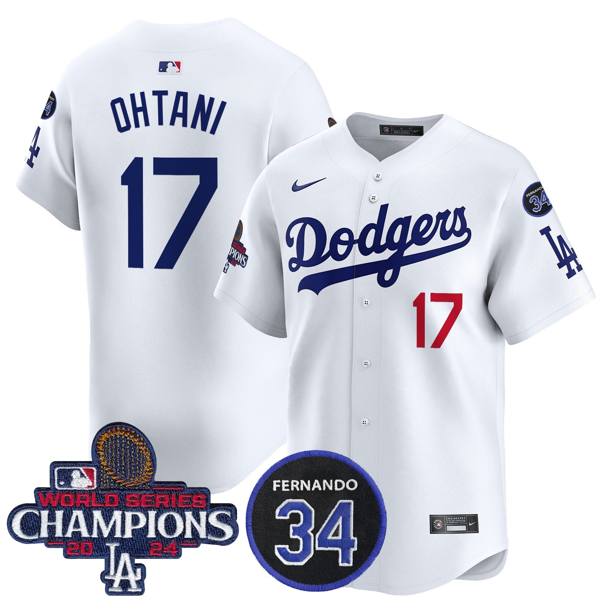 Men’s 2024 World Series Champions Patch Vapor Premier Limited Jersey V2