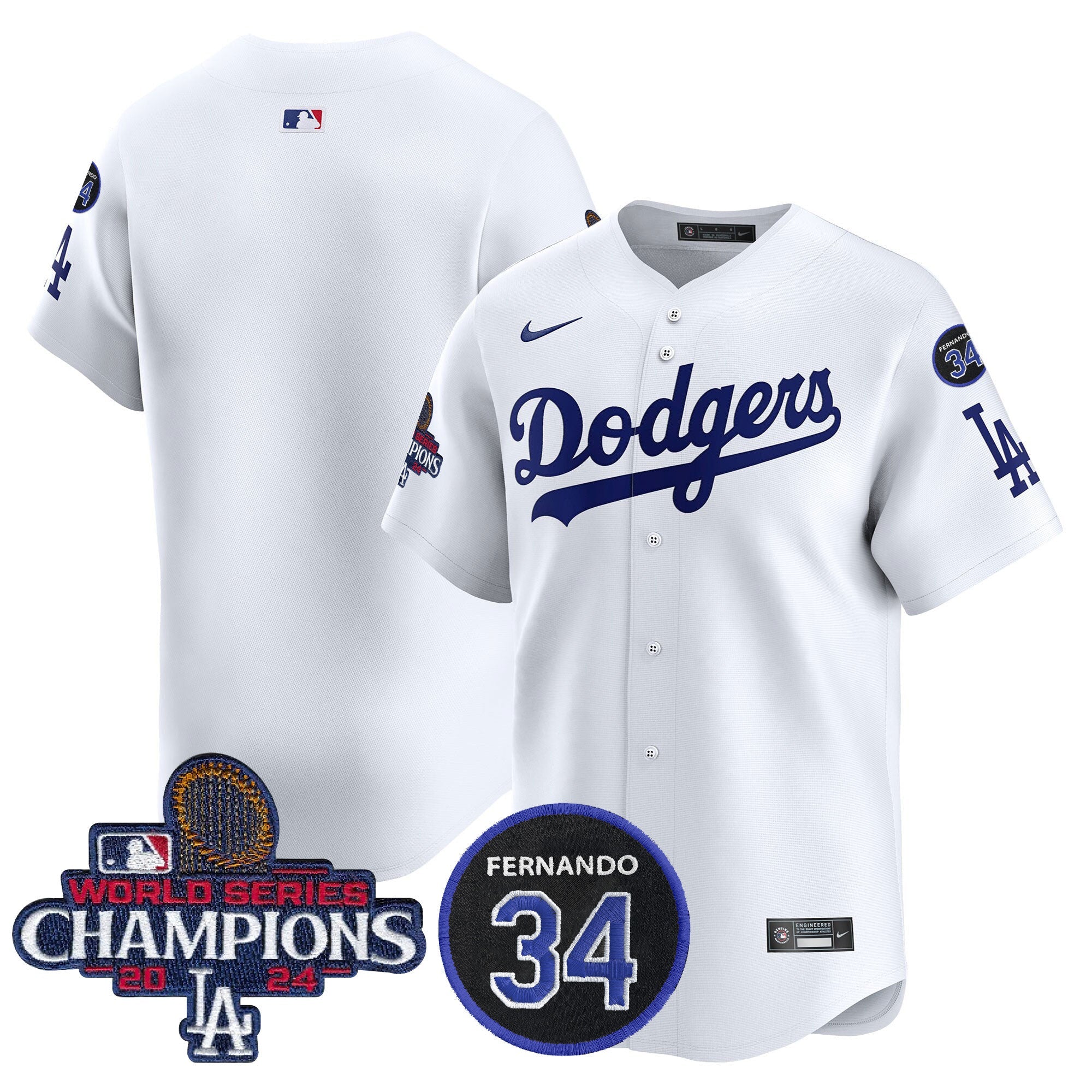 Men’s 2024 World Series Champions Patch Vapor Premier Limited Jersey V2