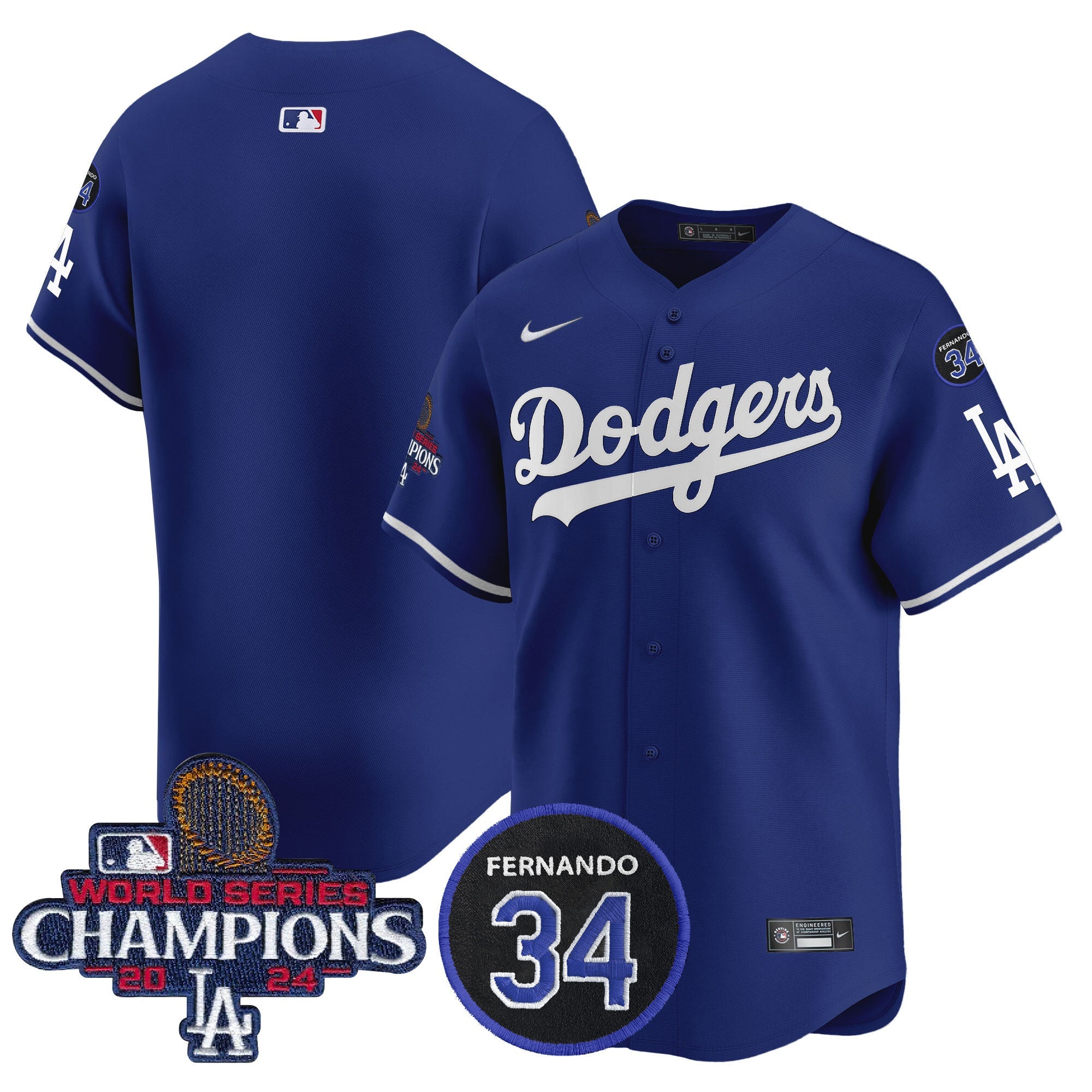 Men’s 2024 World Series Champions Patch Vapor Premier Limited Jersey V2