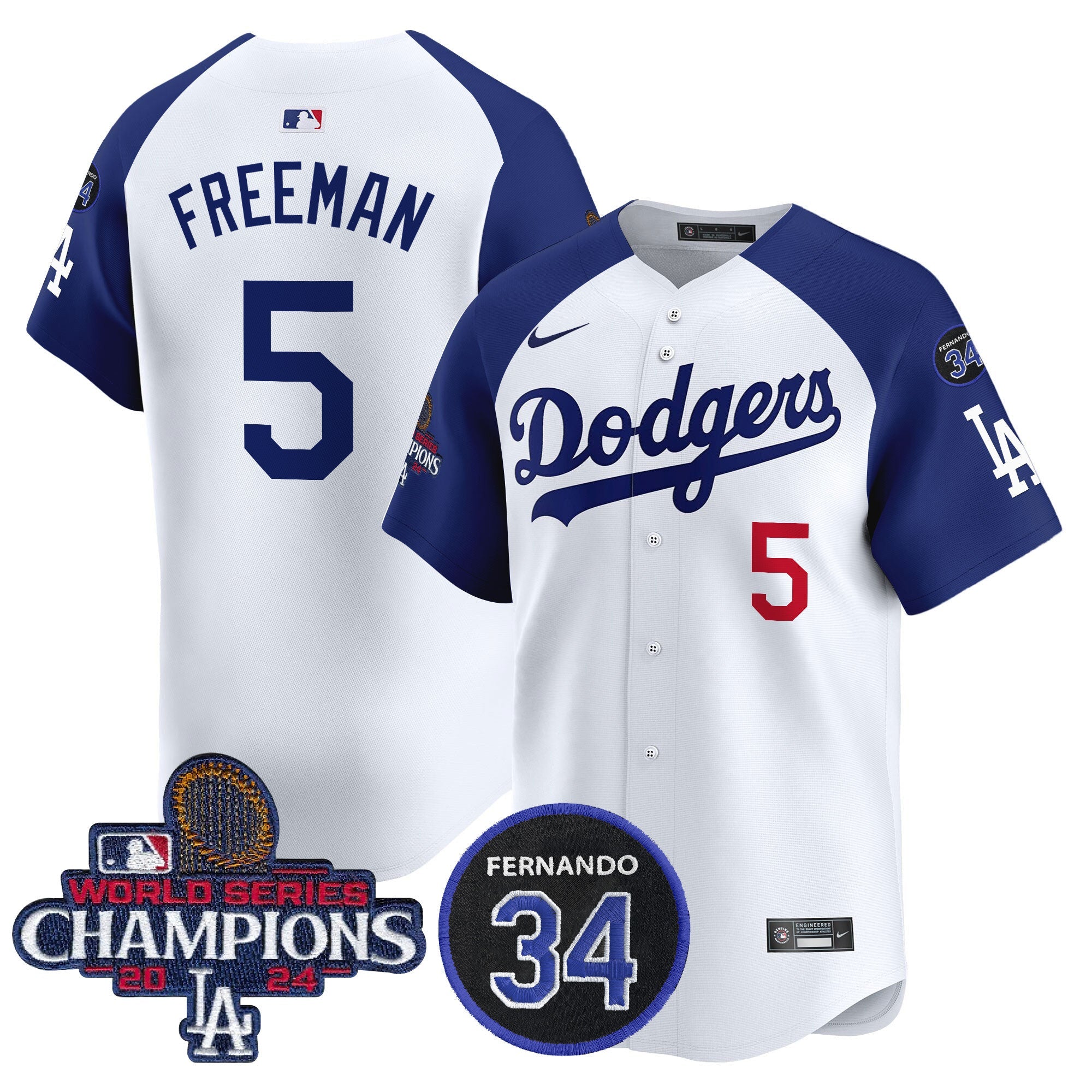 Men’s 2024 World Series Champions Patch Vapor Premier Limited Jersey V2