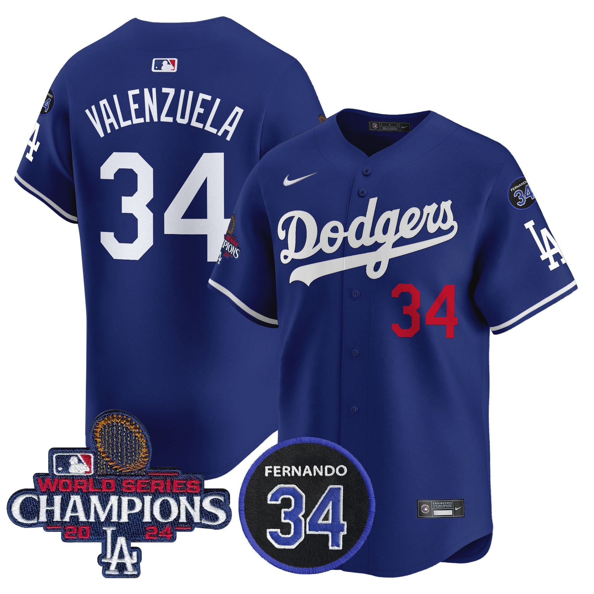 Men’s 2024 World Series Champions Patch Vapor Premier Limited Jersey V2