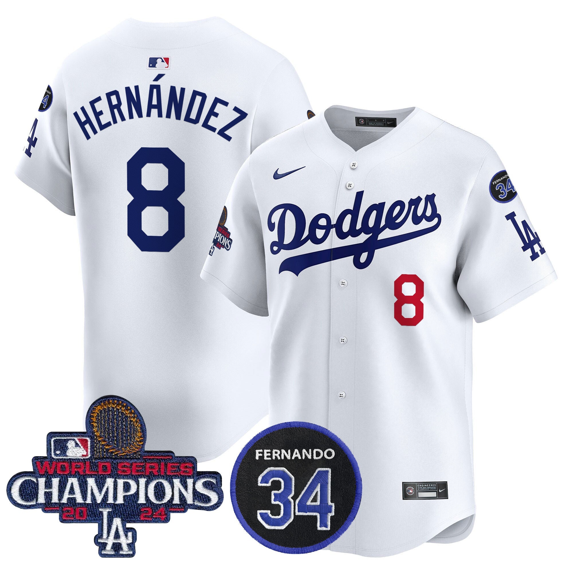 Men’s 2024 World Series Champions Patch Vapor Premier Limited Jersey V2