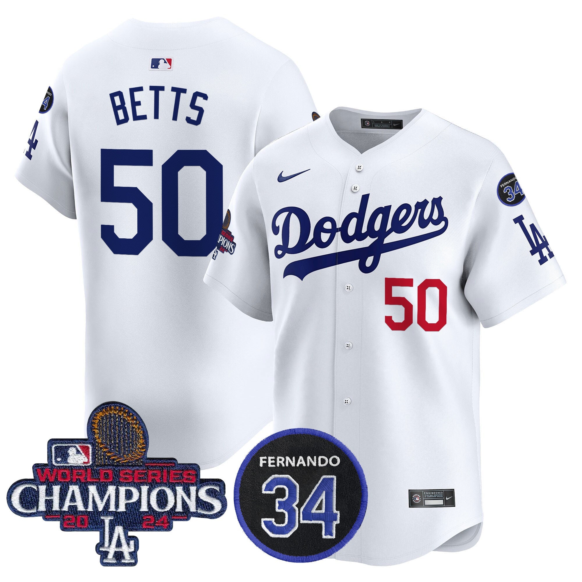 Men’s 2024 World Series Champions Patch Vapor Premier Limited Jersey V2