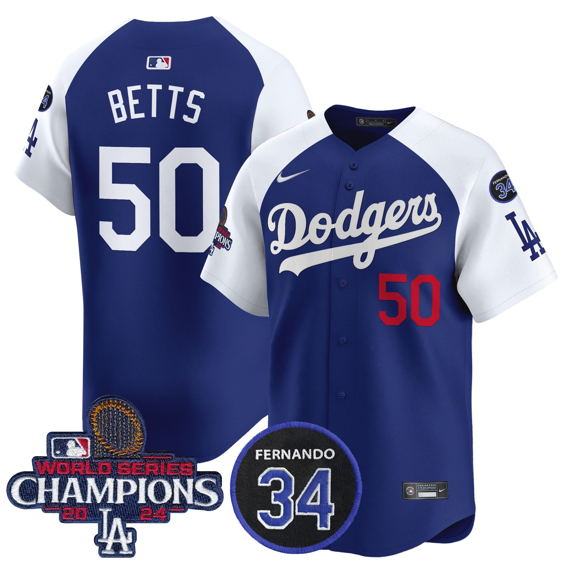Men’s 2024 World Series Champions Patch Vapor Premier Limited Jersey V2