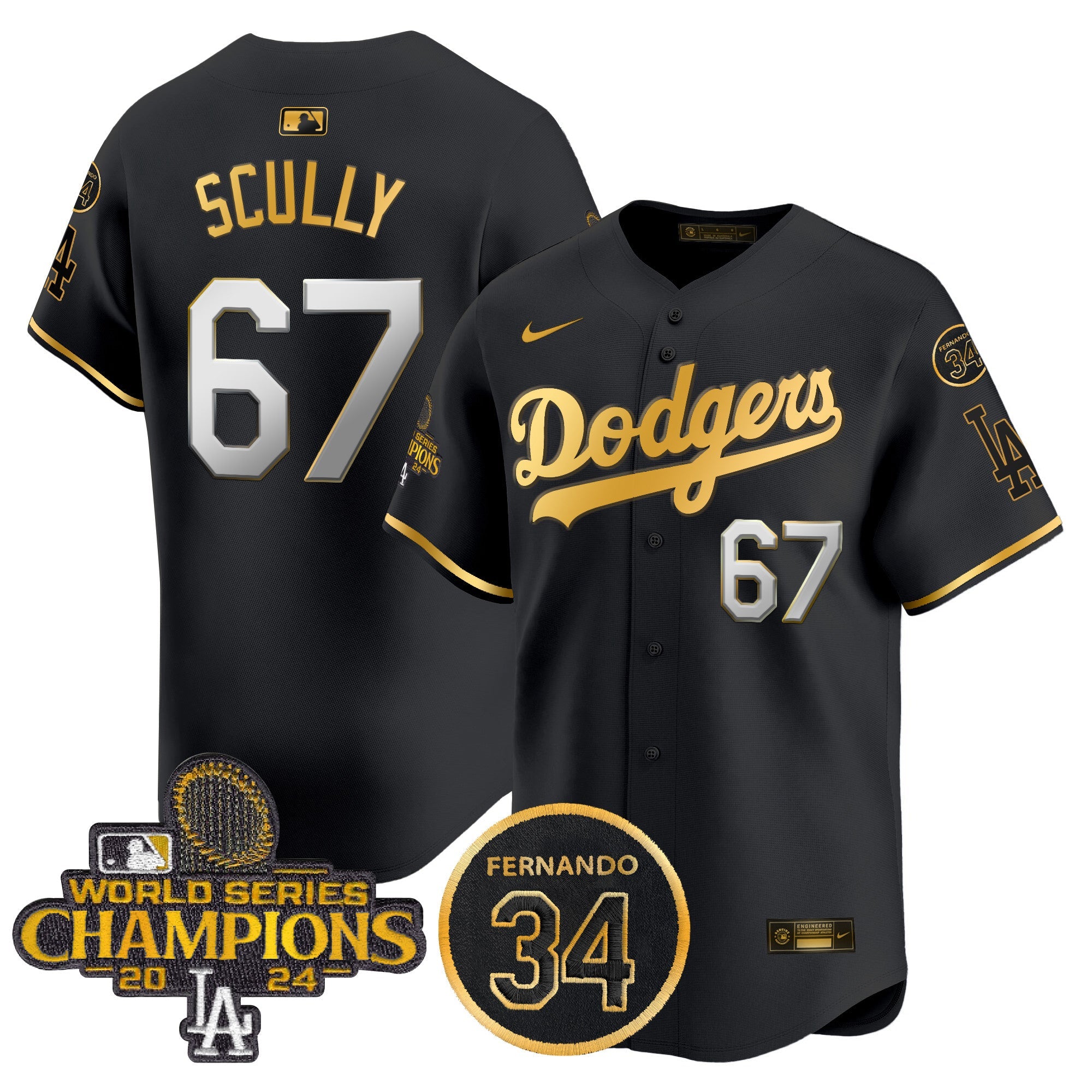 Men’s 2024 World Series Champions Patch Vapor Premier Limited Jersey V2