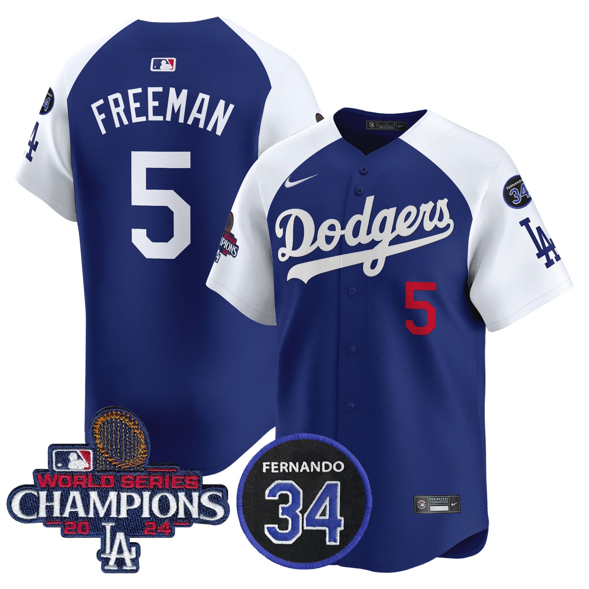 Men’s 2024 World Series Champions Patch Vapor Premier Limited Jersey V2