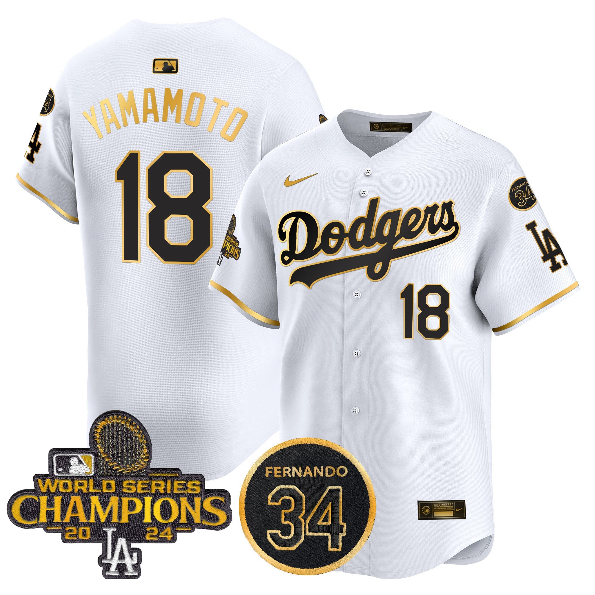 Men’s 2024 World Series Champions Patch Vapor Premier Limited Jersey V2