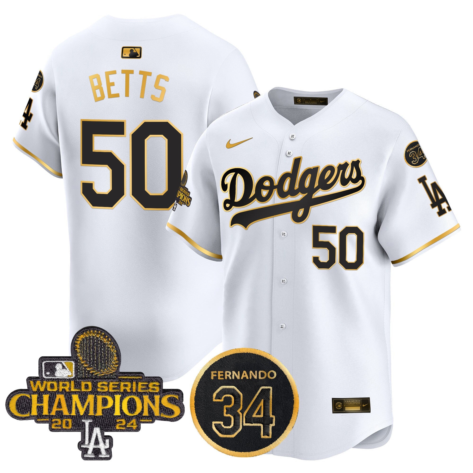 Men’s 2024 World Series Champions Patch Vapor Premier Limited Jersey V2
