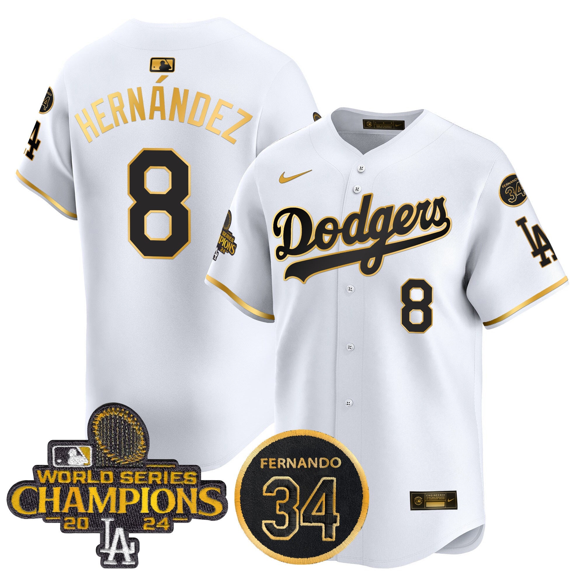 Men’s 2024 World Series Champions Patch Vapor Premier Limited Jersey V2