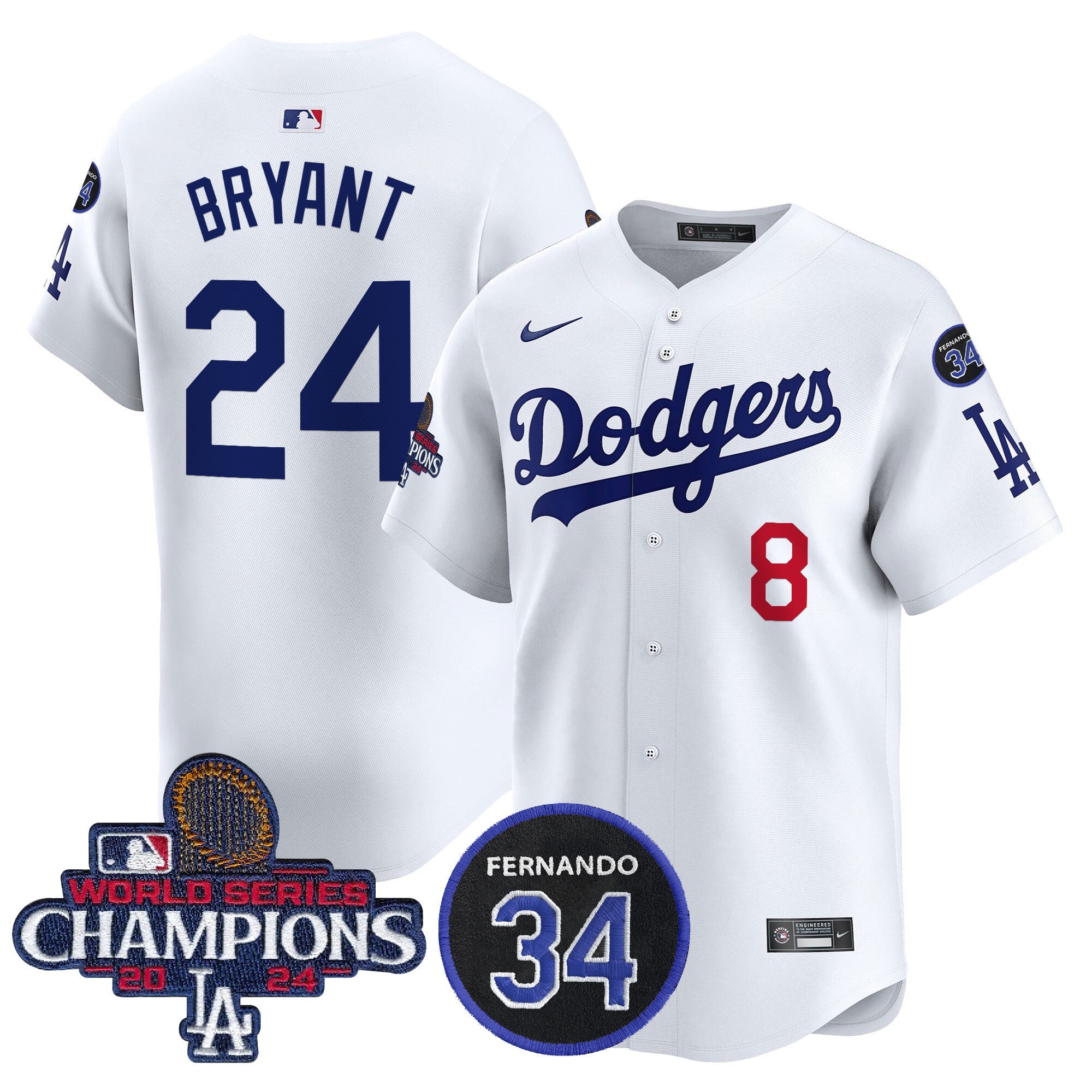 Men’s 2024 World Series Champions Patch Vapor Premier Limited Jersey V2