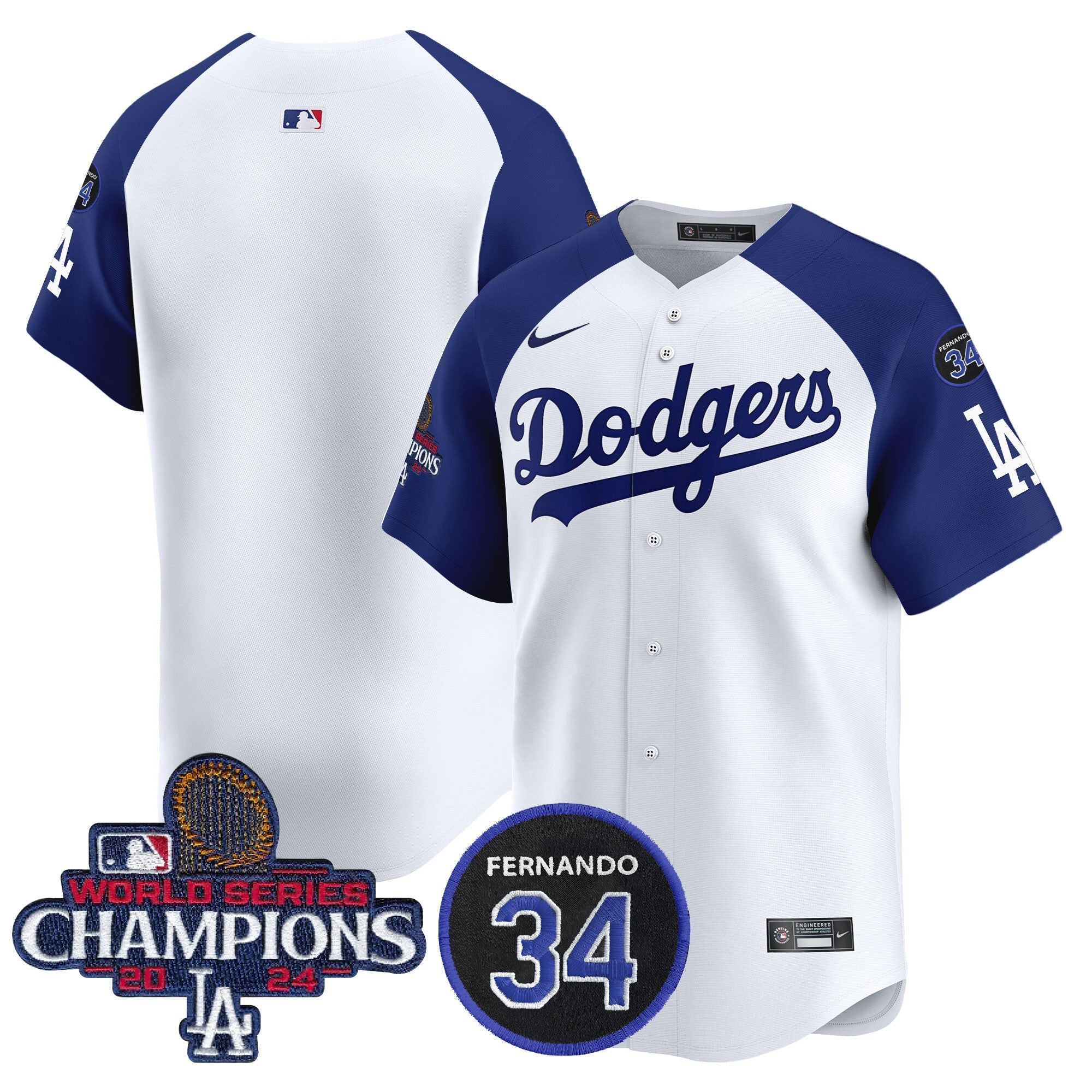 Men’s 2024 World Series Champions Patch Vapor Premier Limited Jersey V2