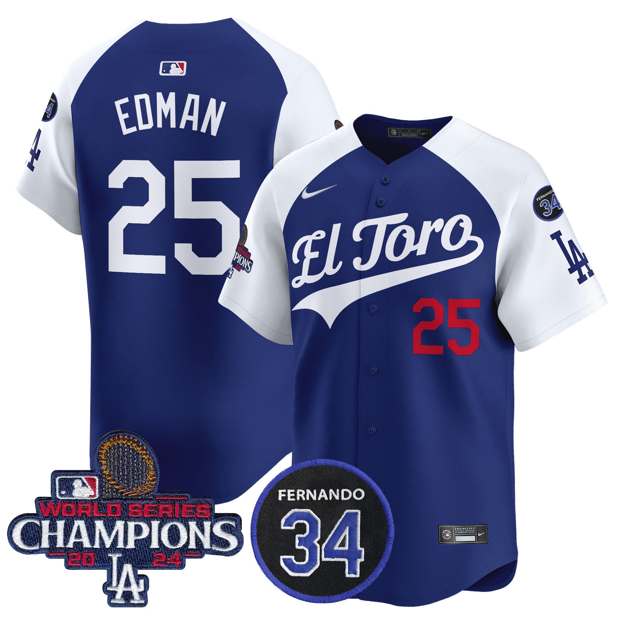 Men’s El Toro 2024 World Series Champions Patch Vapor Premier Limited Jersey