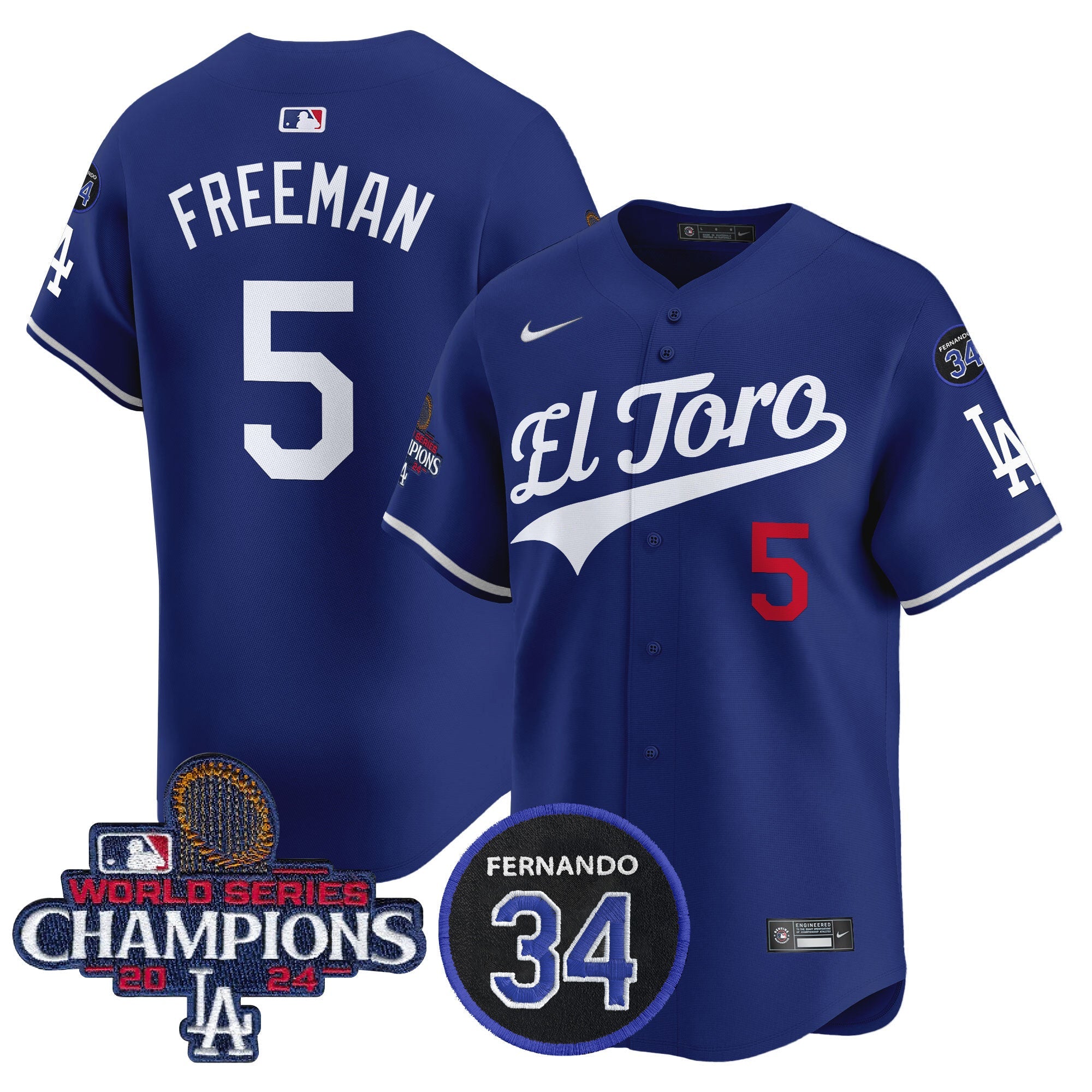 Men’s El Toro 2024 World Series Champions Patch Vapor Premier Limited Jersey